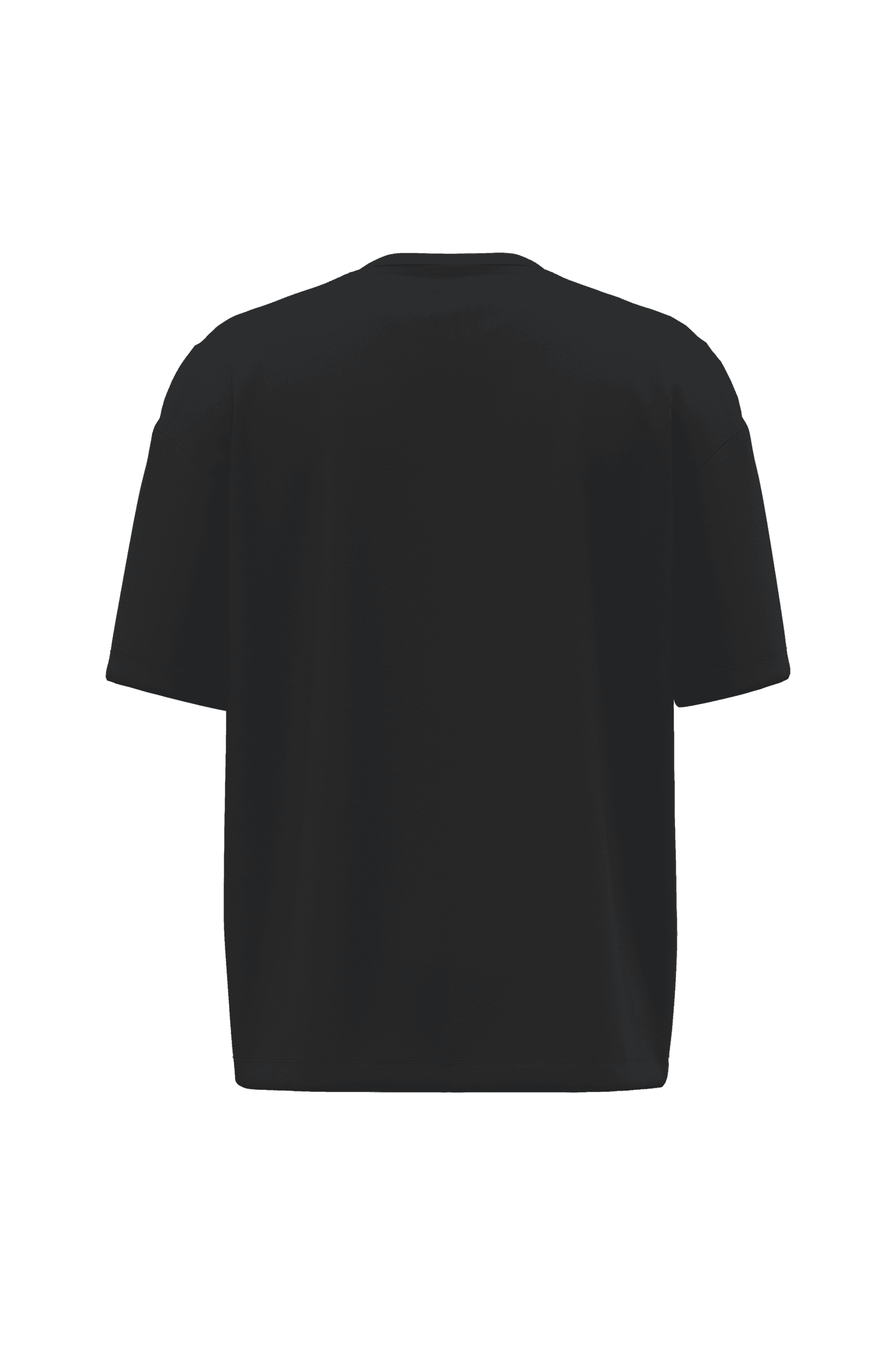 T-shirt unisexe oversize manches courtes — coloris Black (Noir)