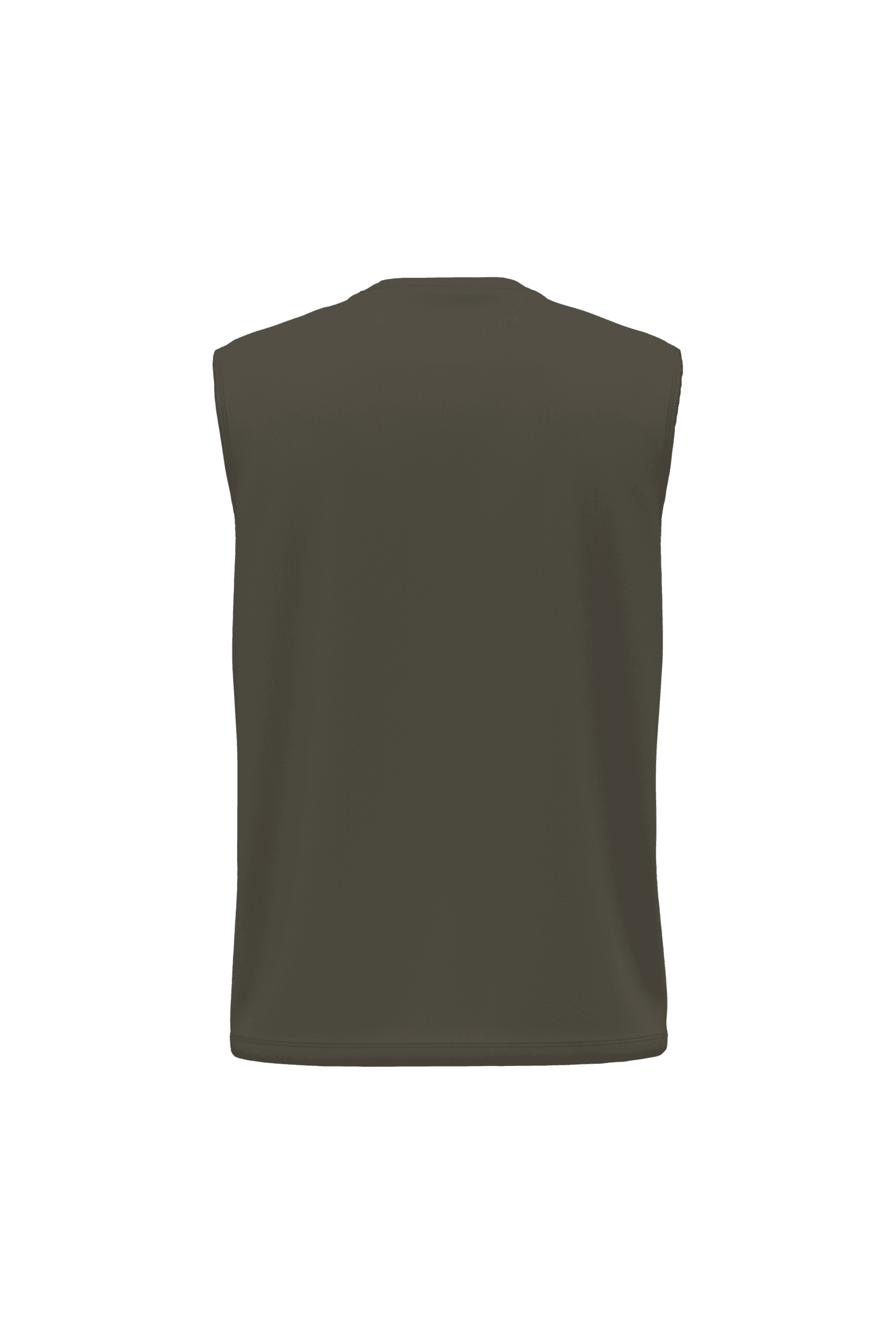 T-shirt sans manches Bio150 homme — coloris Dark Khaki (Vert)