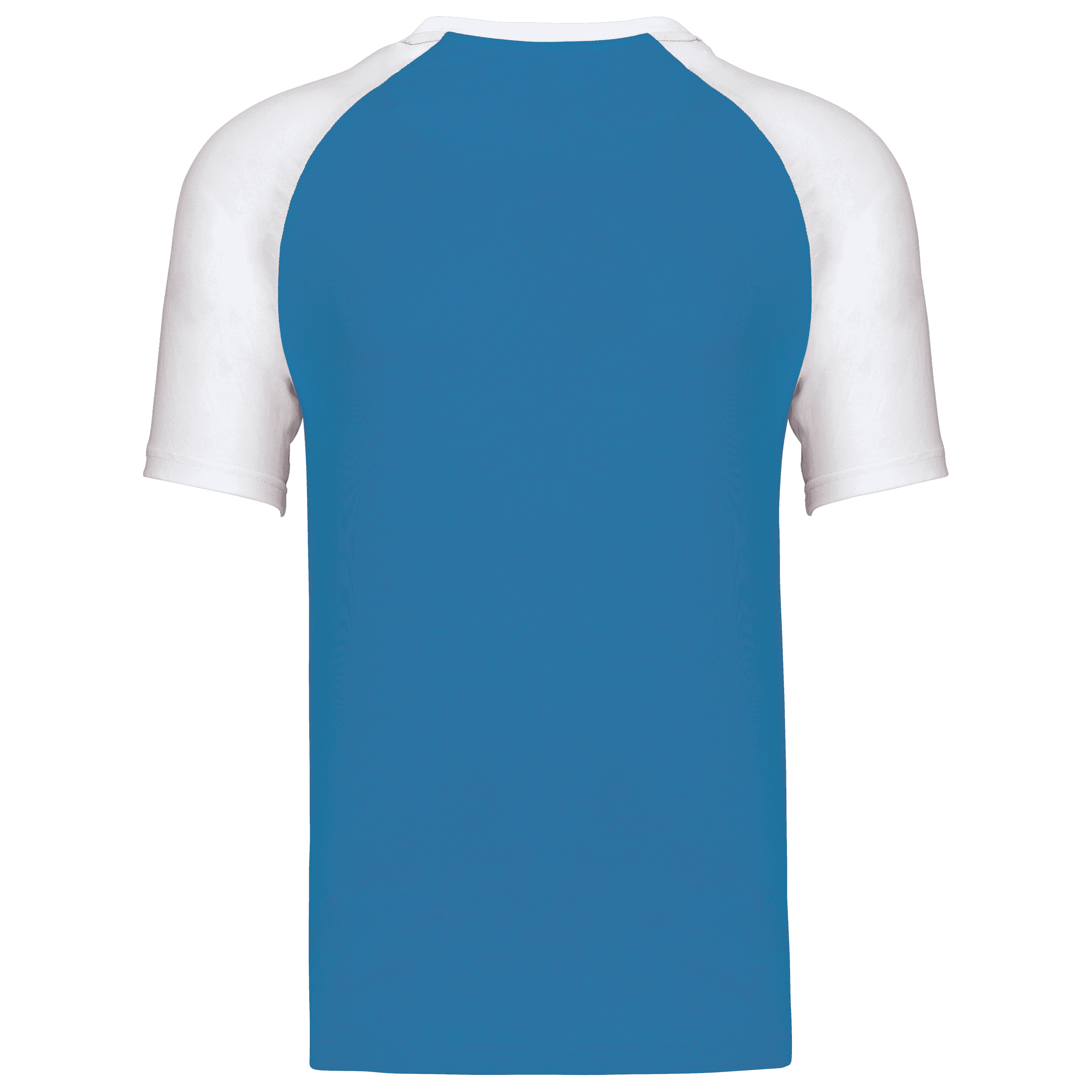 Baseball > T-shirt bicolore manches courtes — coloris Aqua Blue / White (Bleu)