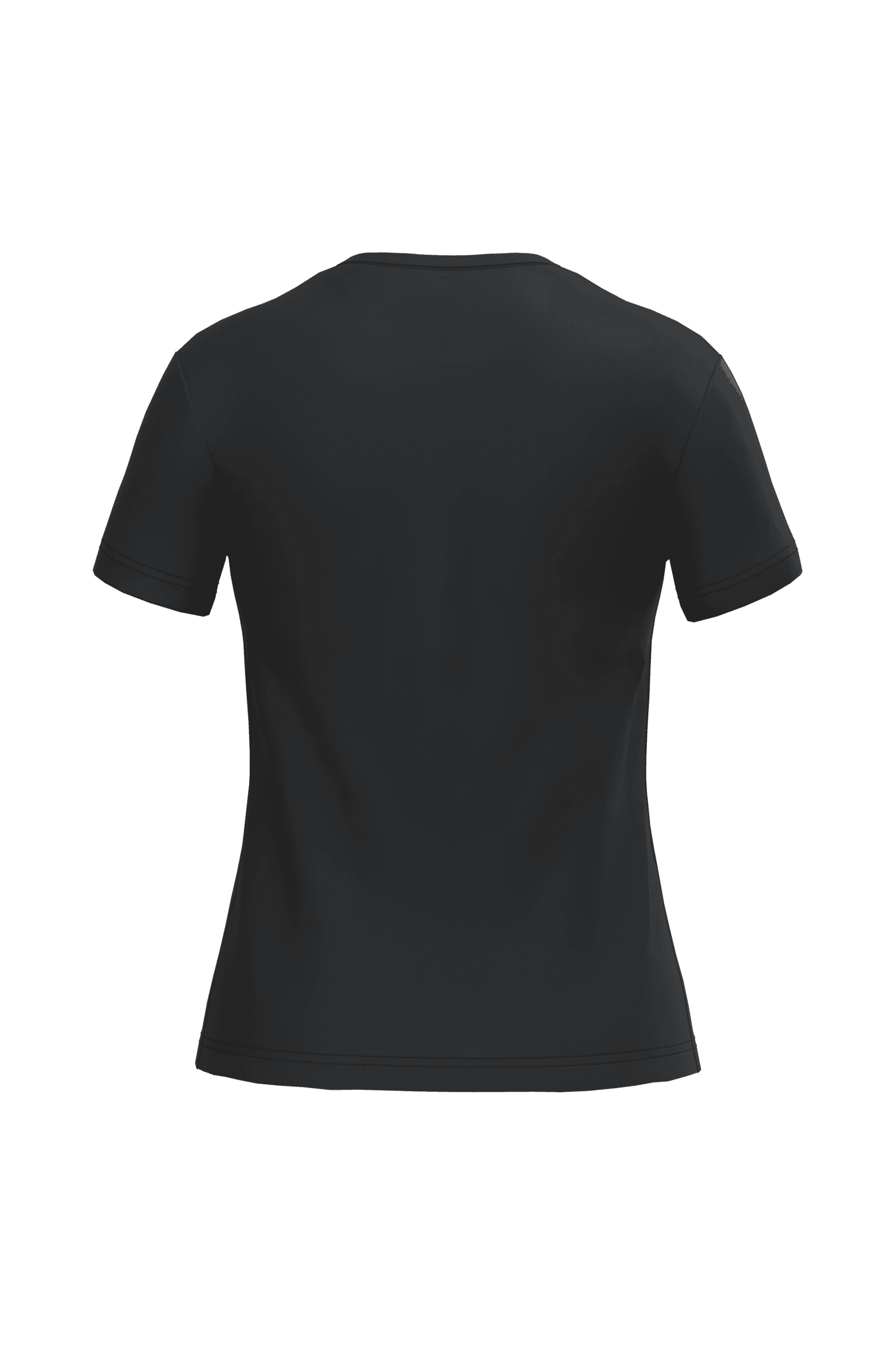 T-shirt col rond manches courtes femme — coloris Black (Noir)