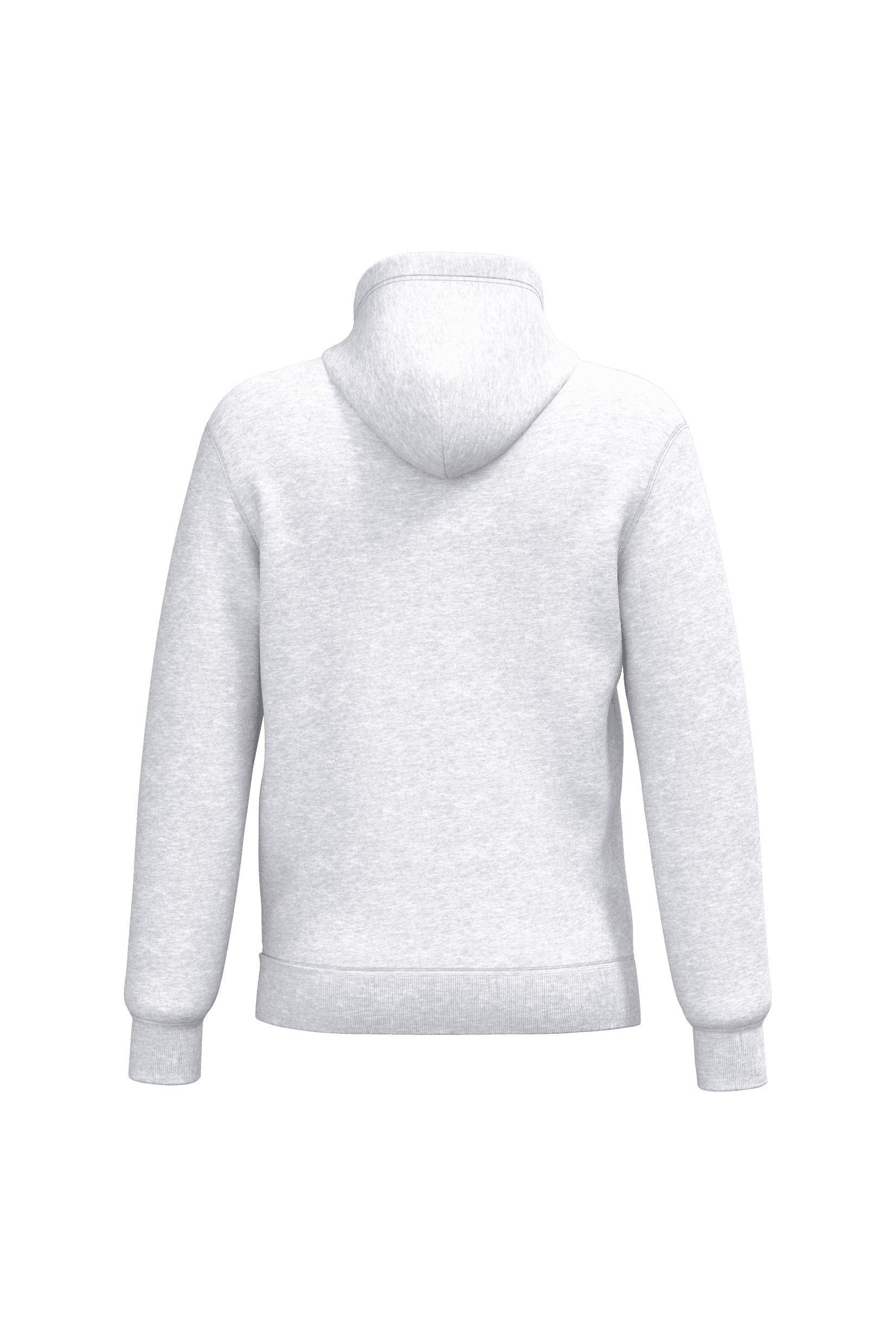 Sweat-shirt recyclé à capuche unisexe — coloris Ash Heather (Gris)