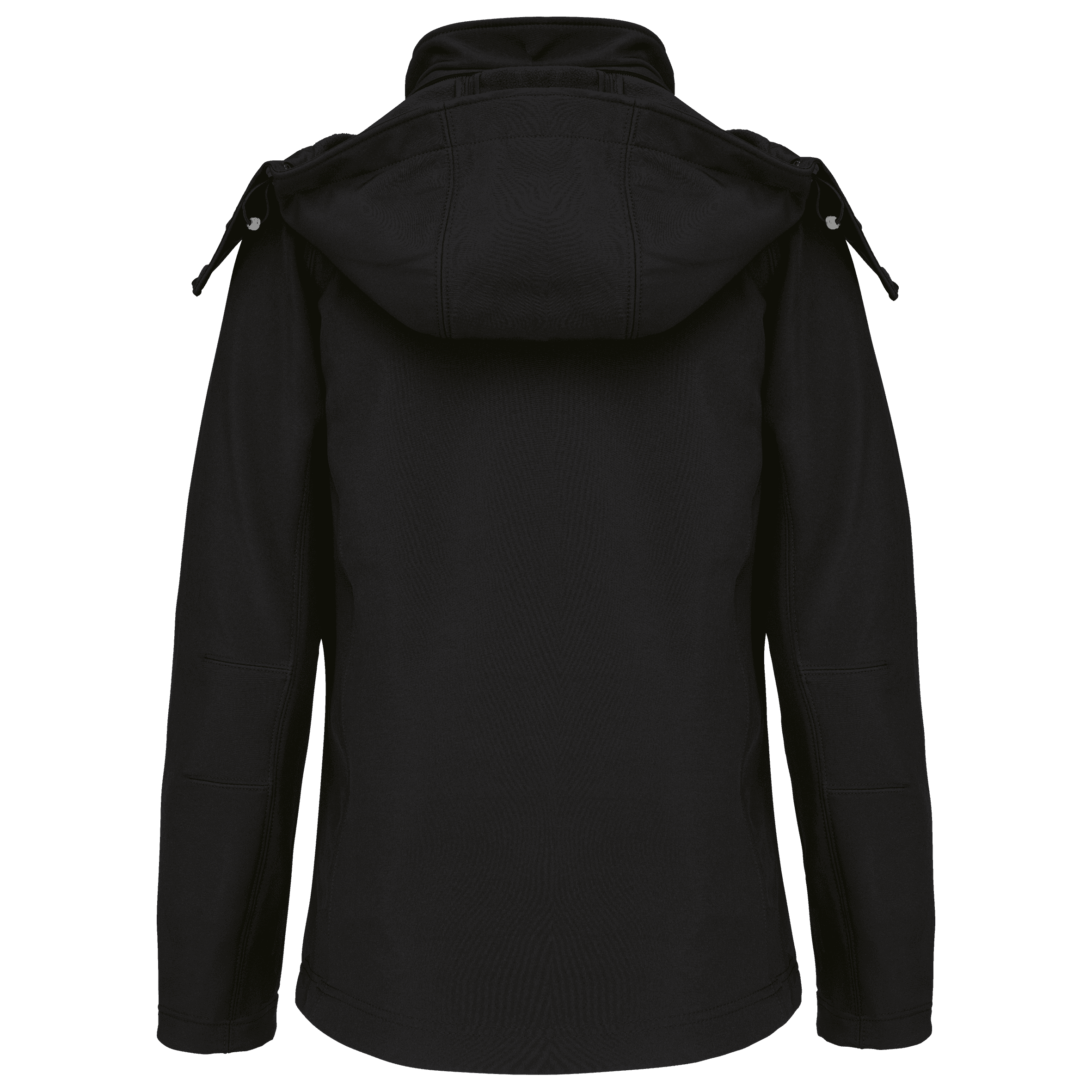 Veste softshell à capuche amovible femme — coloris Black (Noir)