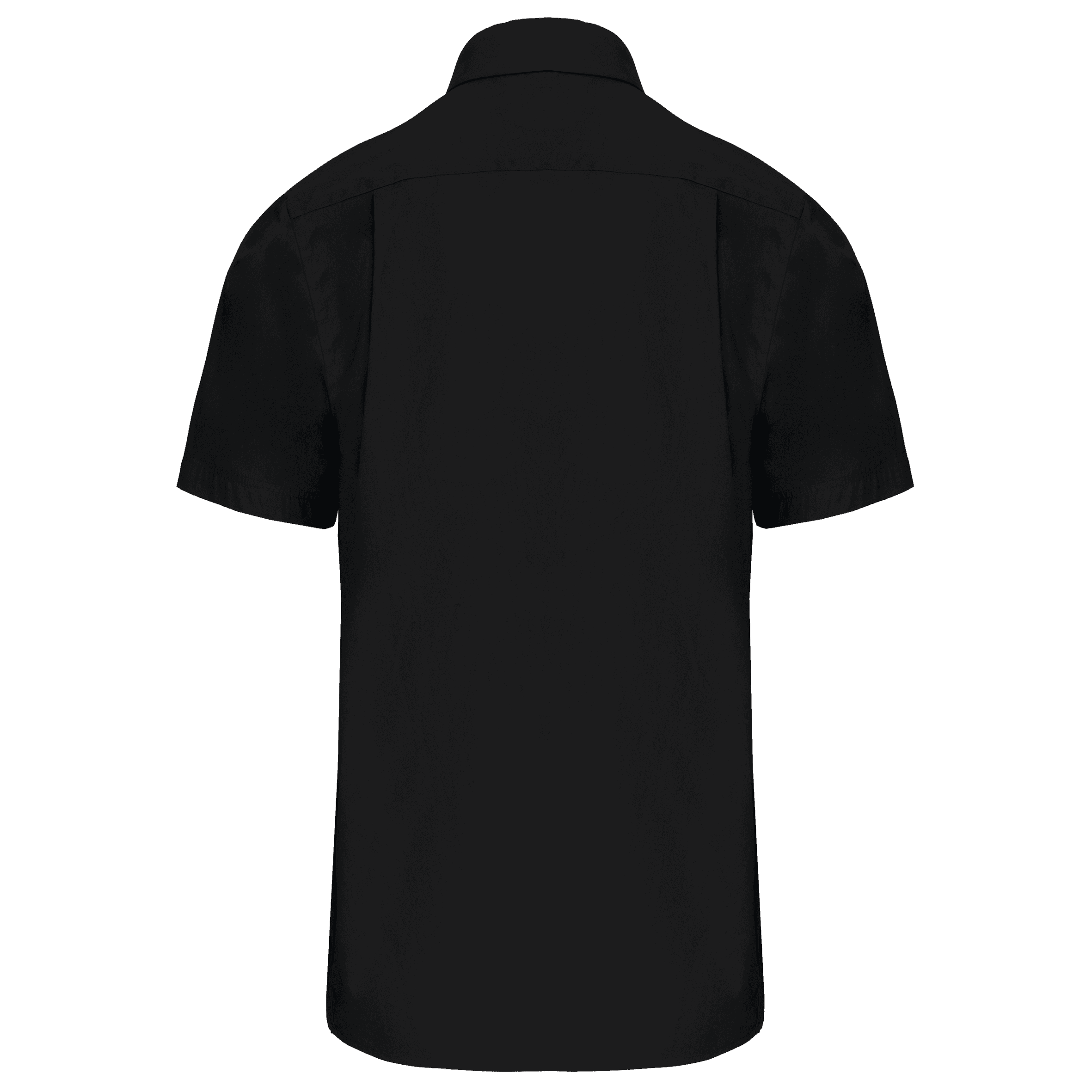 Chemise popeline manches courtes — coloris Black (Noir)