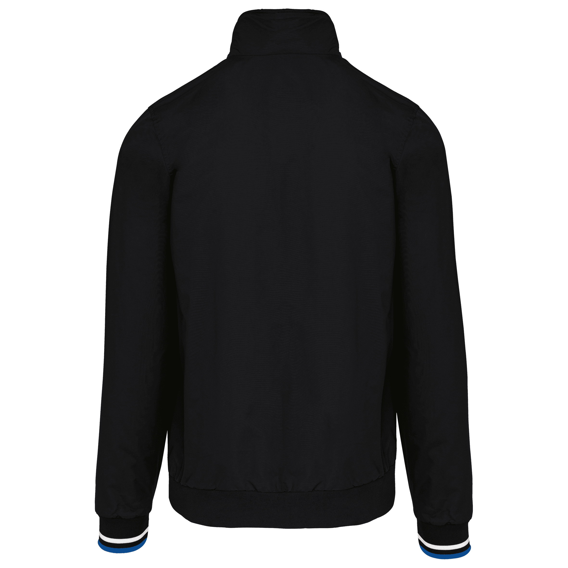 Blouson city — coloris Black / White / Blue (Noir)