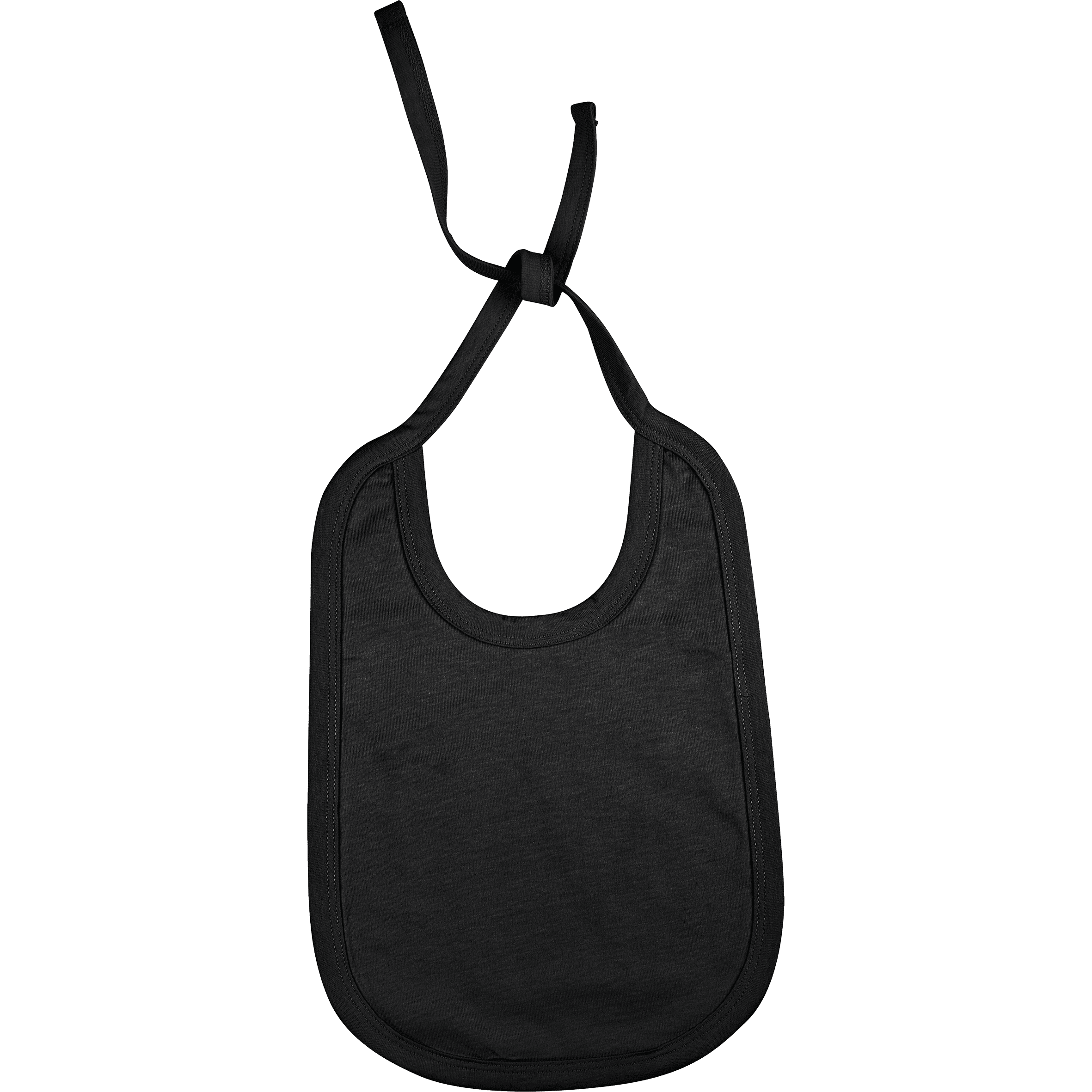 Bavoir coton bébé — coloris Black (Noir)