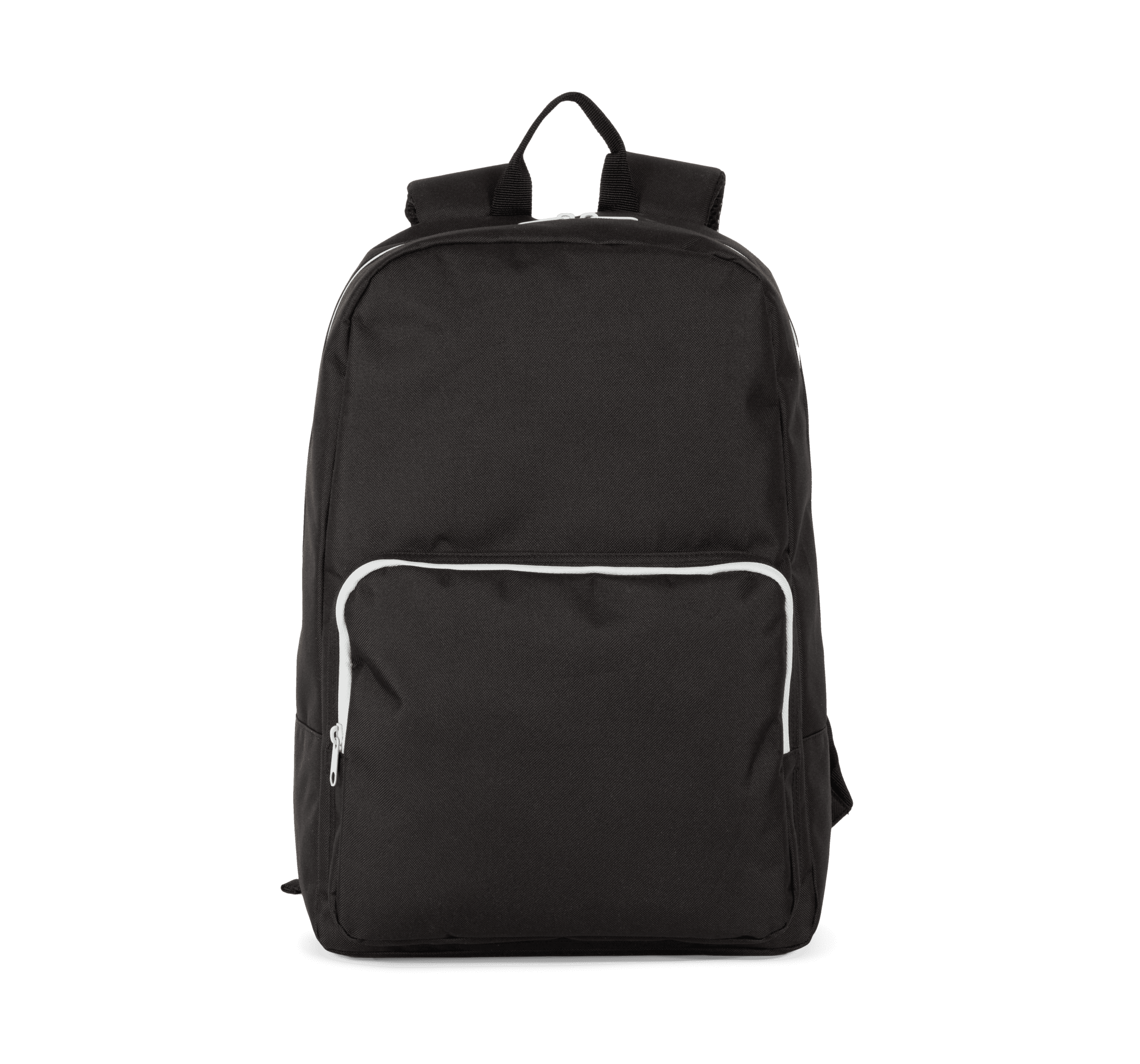 Sac à dos avec fermetures éclair contrastée — coloris Black / Light Grey (Noir)
