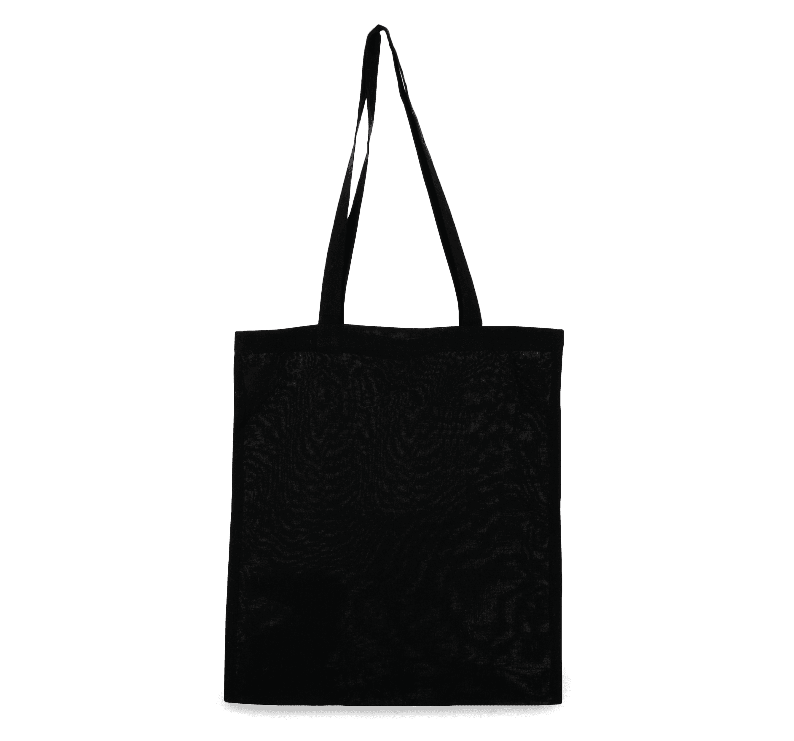 Sac shopping en coton biologique — coloris Black (Noir)