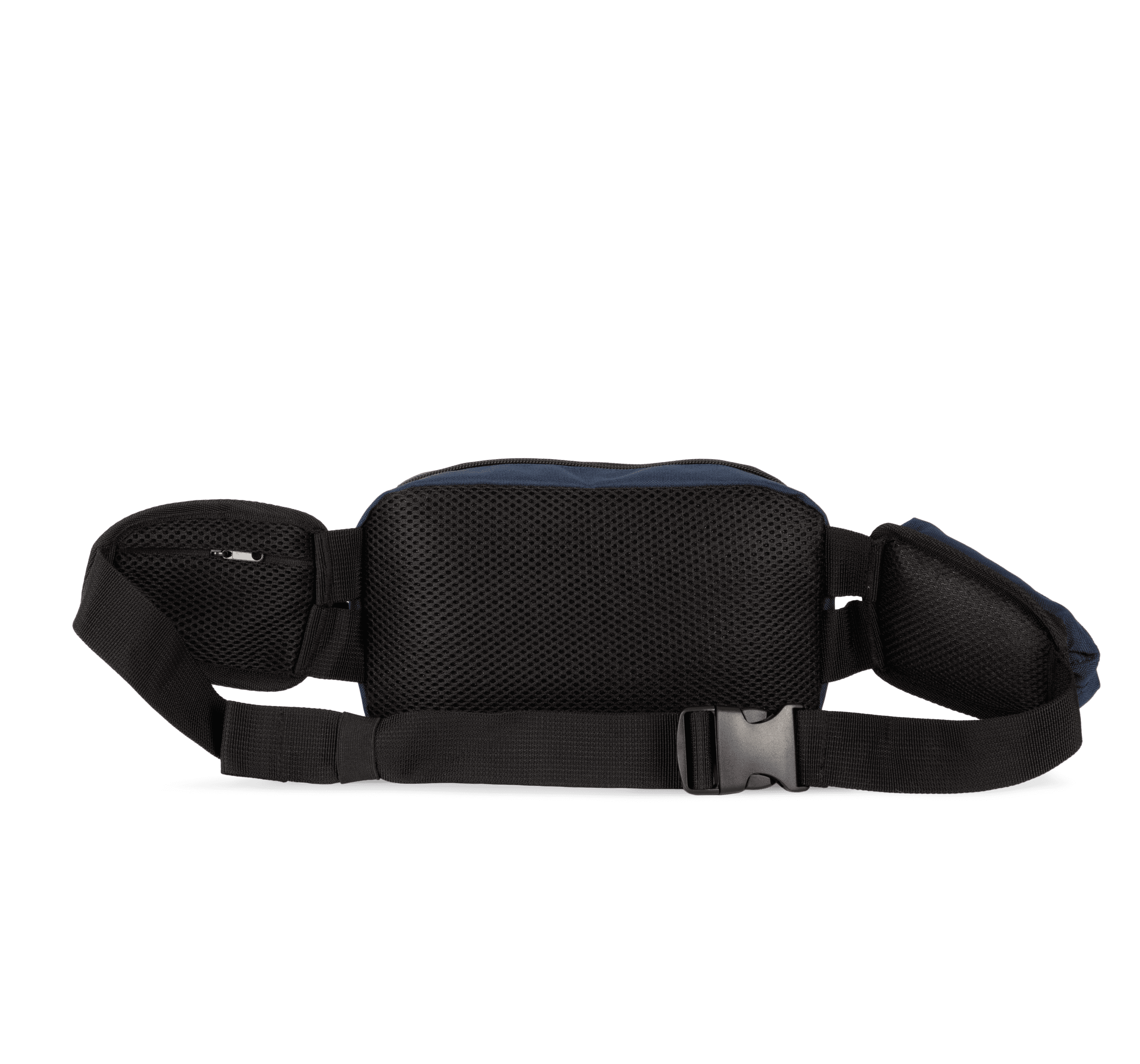 Sac banane recyclé grand format avec pochette latérale — coloris Navy (Bleu)