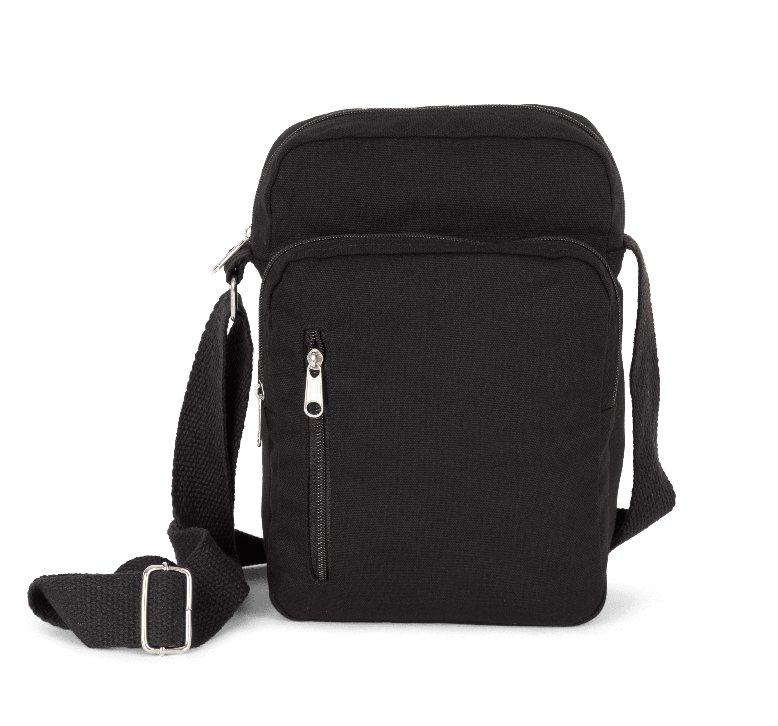 Sacoche bandoulière en coton — coloris Black (Noir)