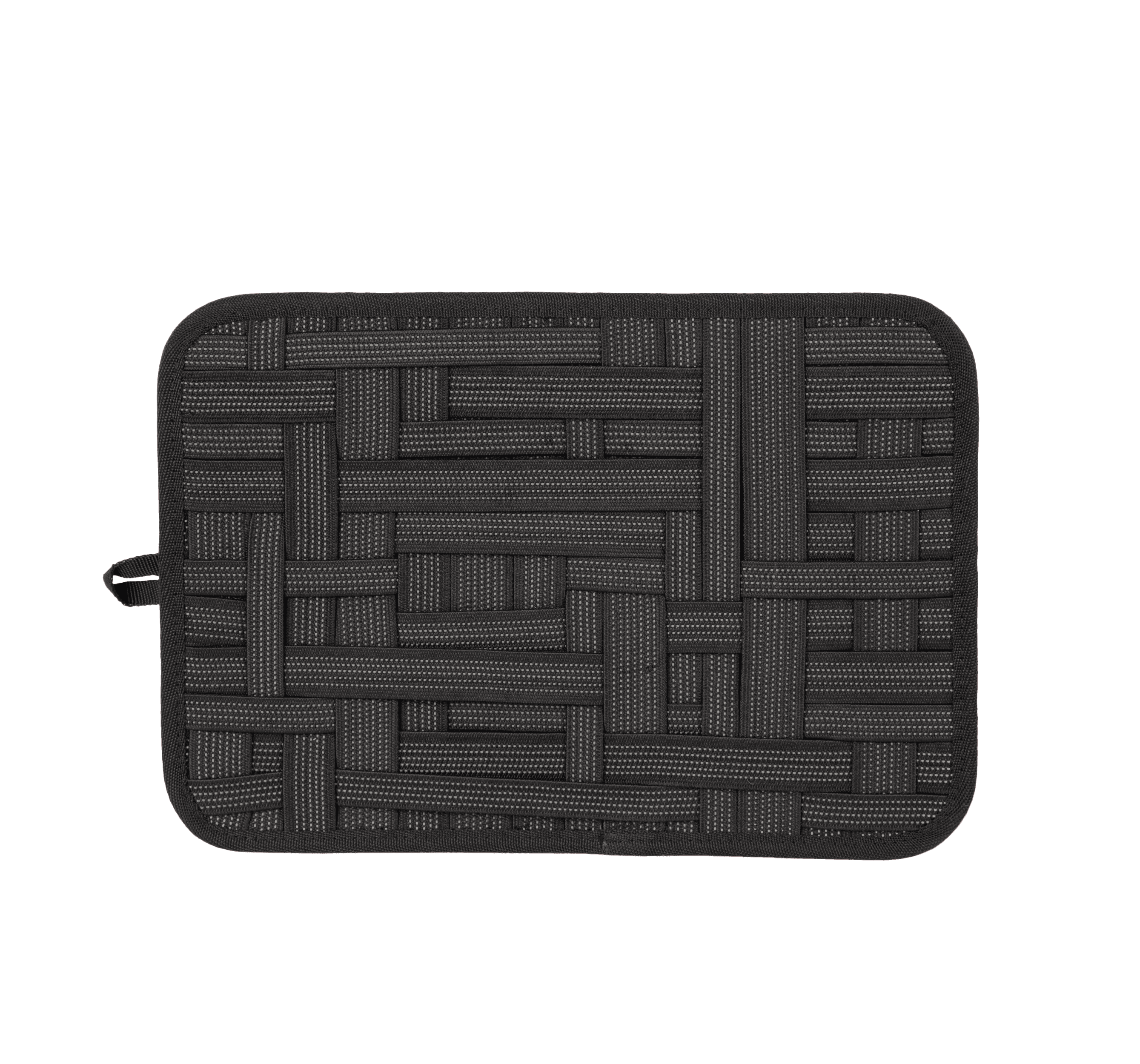 Tablette organiseur porte-câbles et accessoires — coloris Black (Noir)