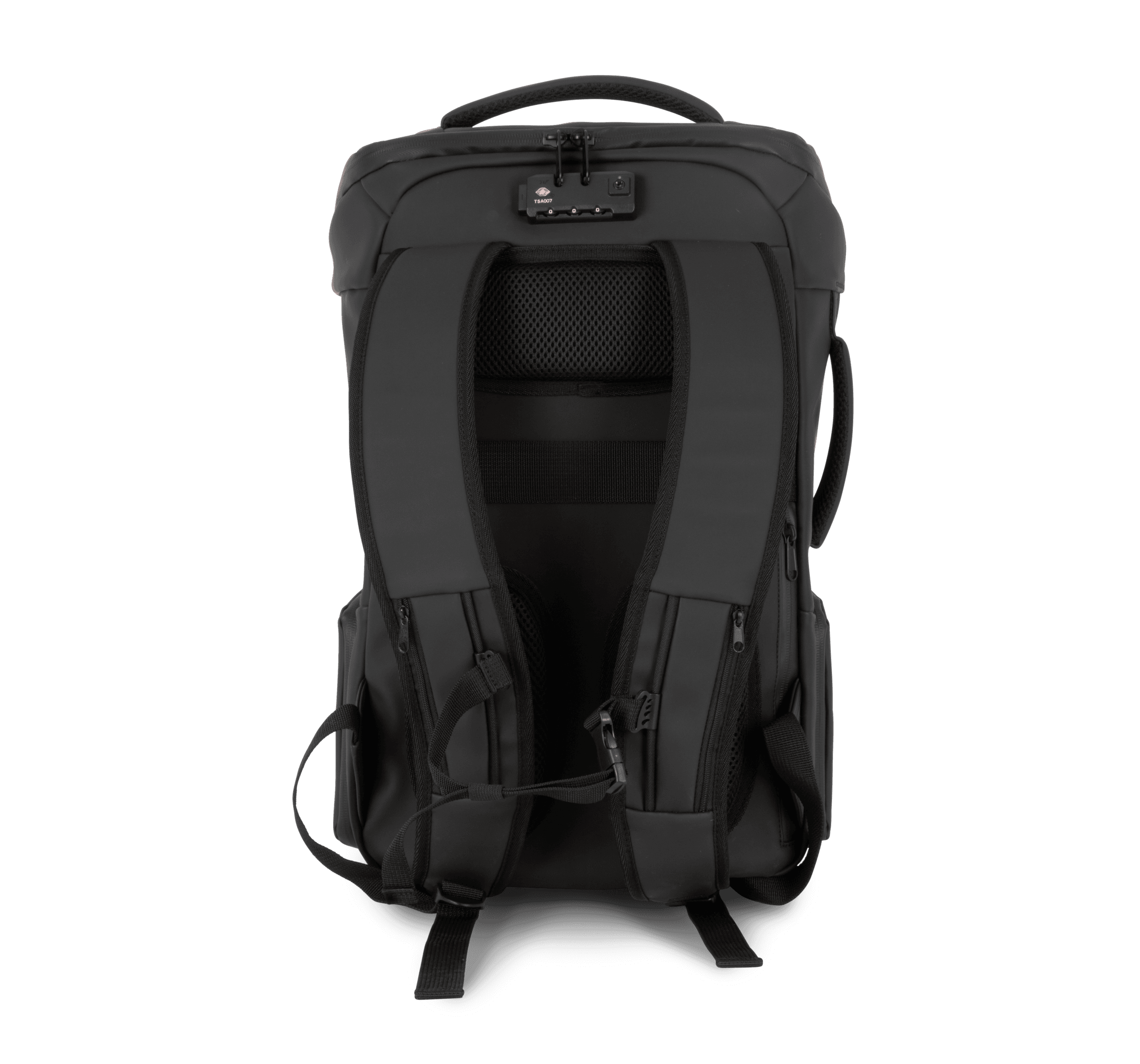 Sac antivol imperméable avec porte-casque — coloris Black (Noir)
