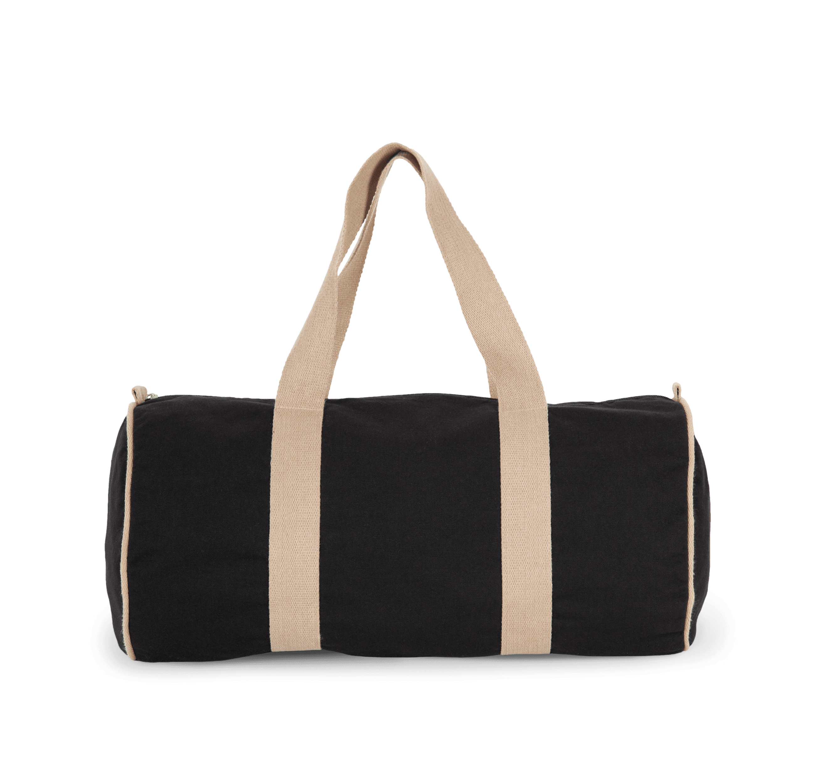 Sac polochon recyclé — coloris Black Night / Hemp (Beige)