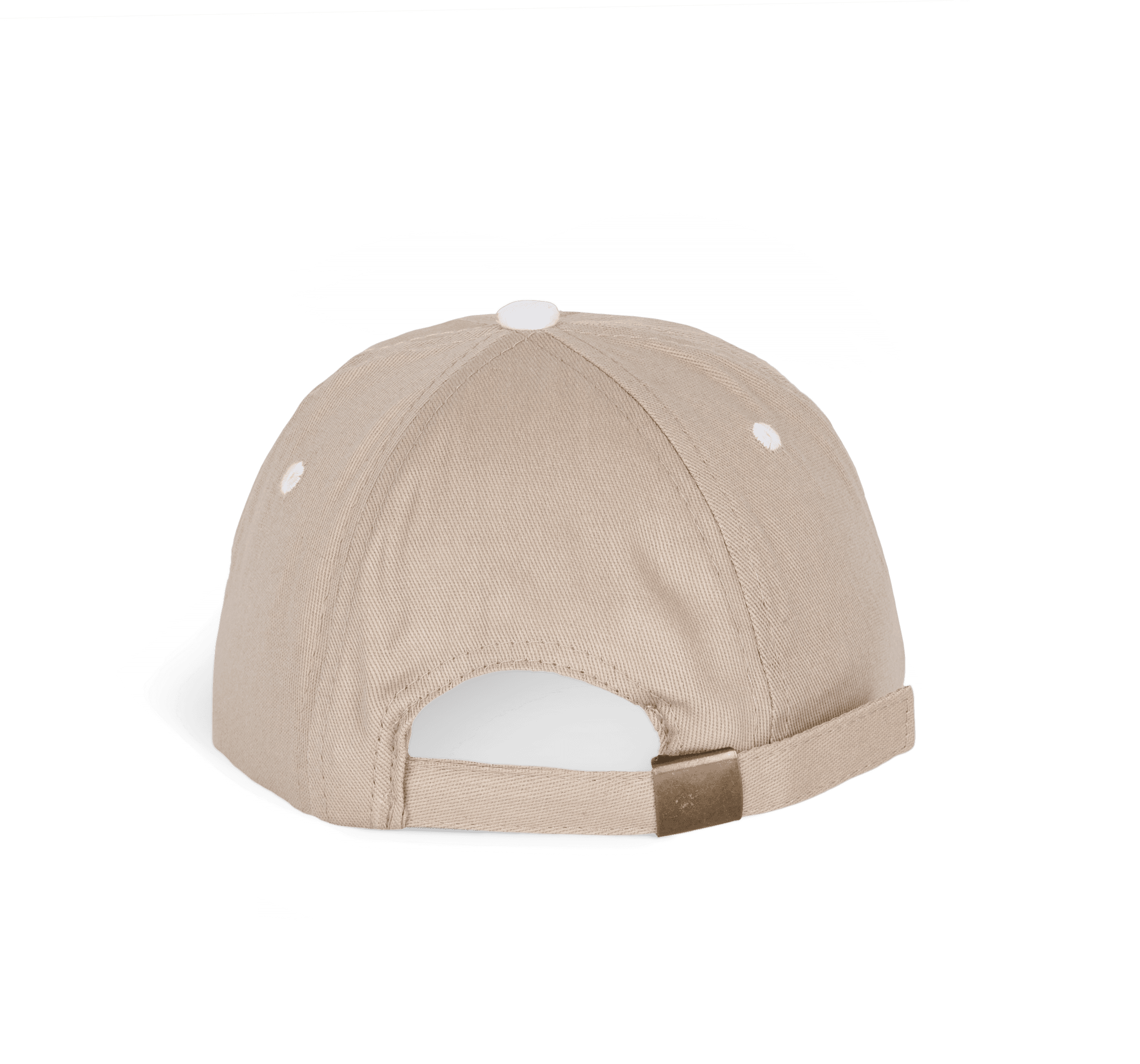 Top - Casquette 6 panneaux — coloris Beige / White (Beige)