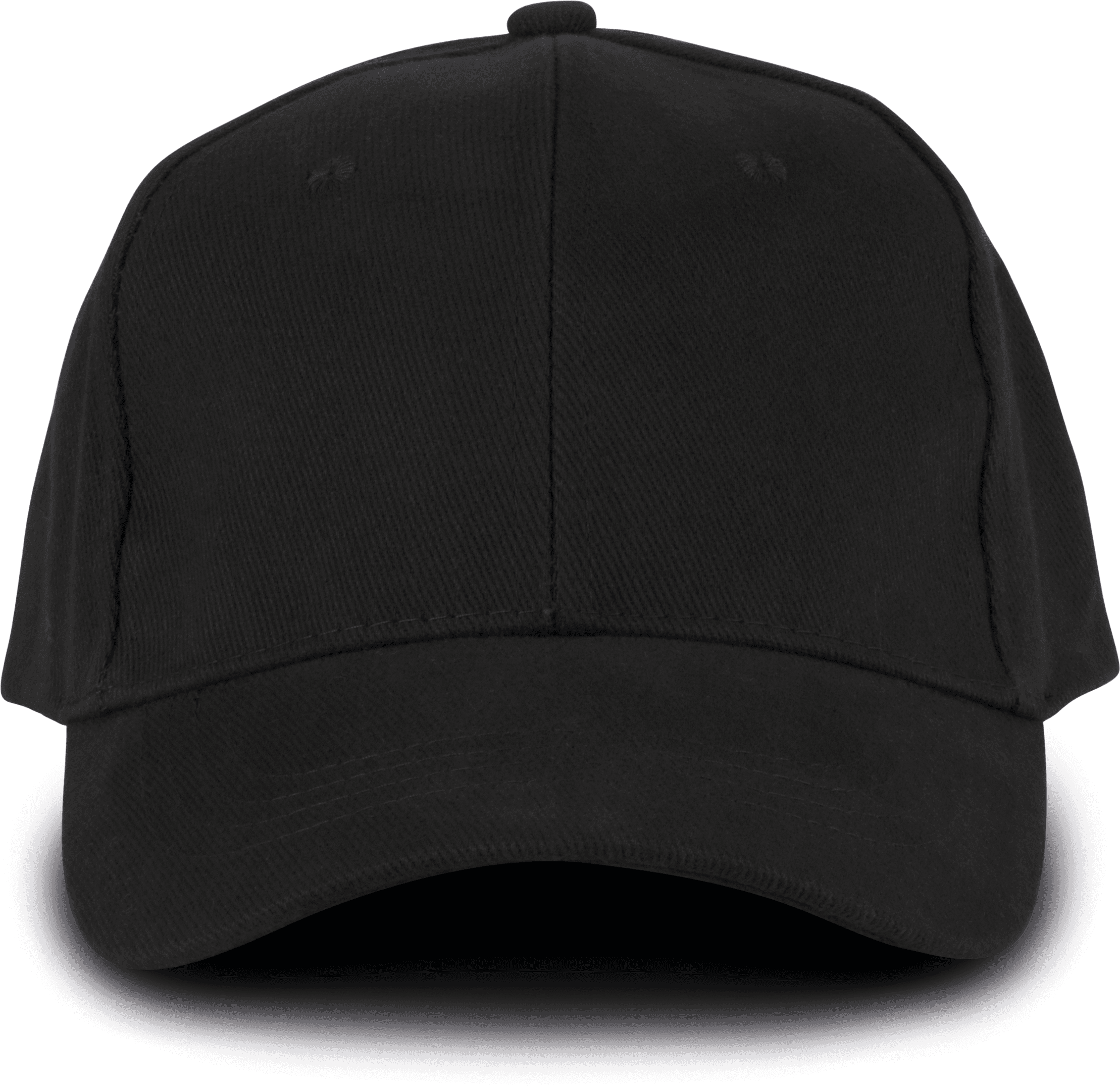 Casquette 6 panneaux — coloris Black (Noir)