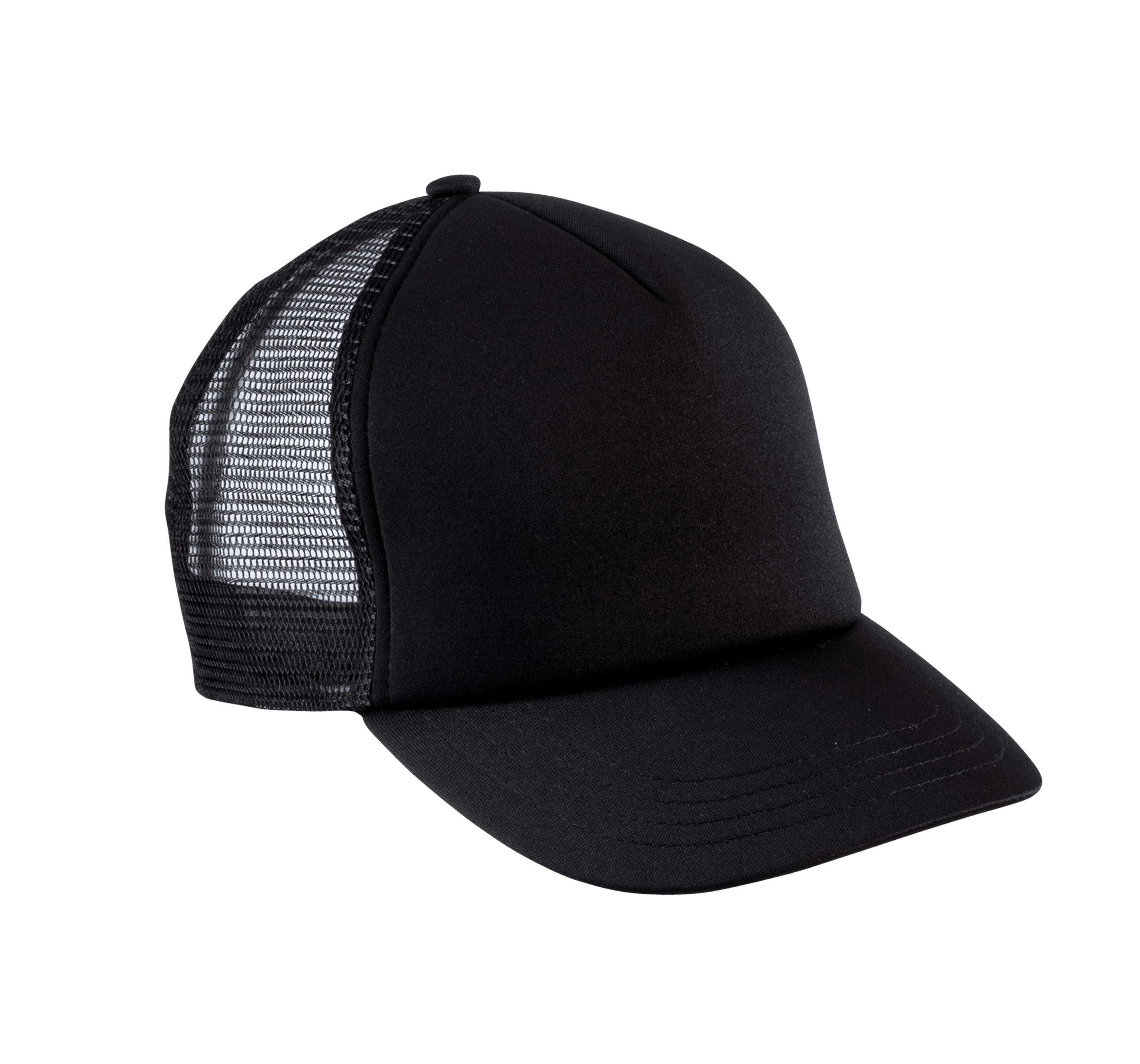 Casquette trucker enfant - 5 panneaux — coloris Black (Noir)