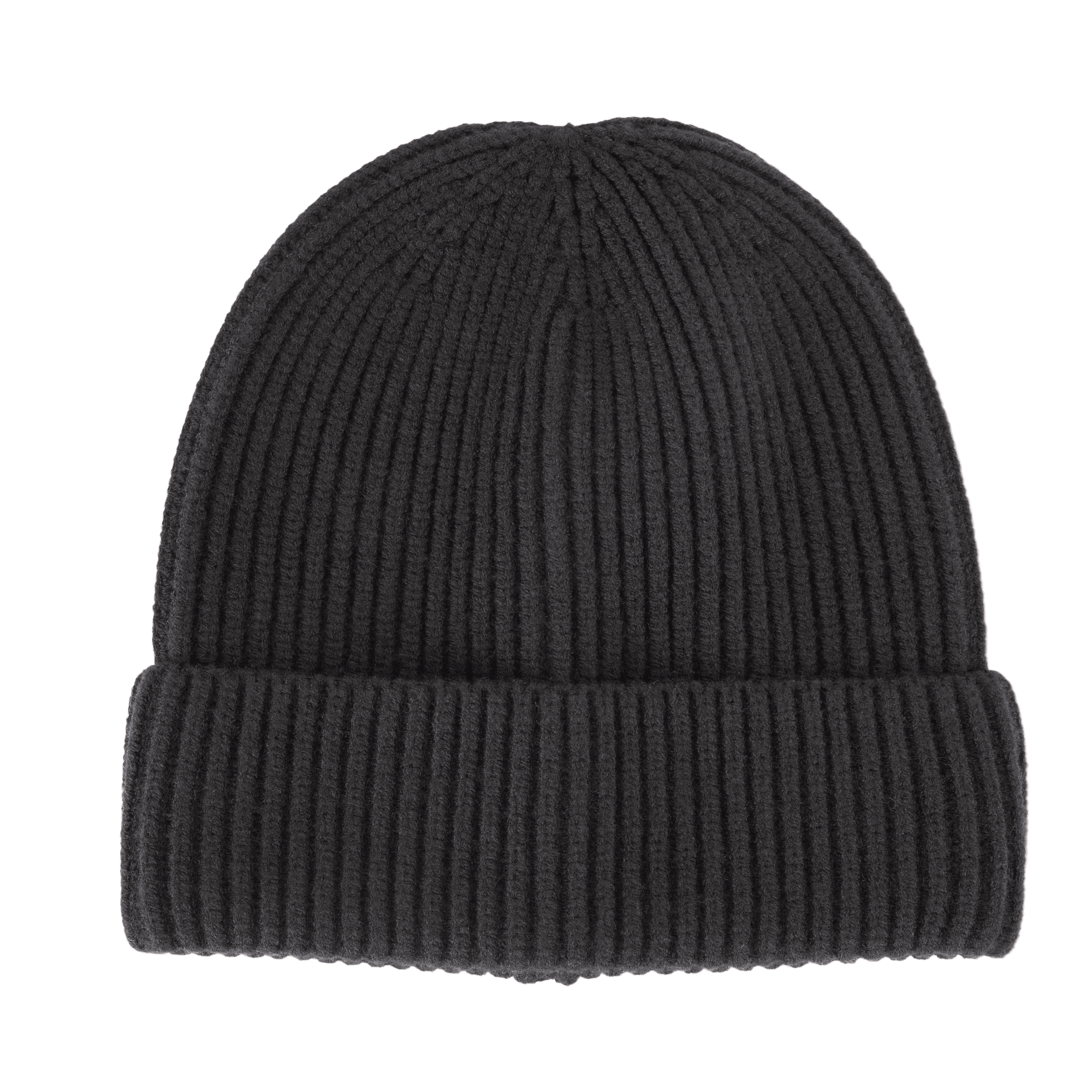 Bonnet en maille avec revers - K-up Gold Label — coloris Black (Noir)