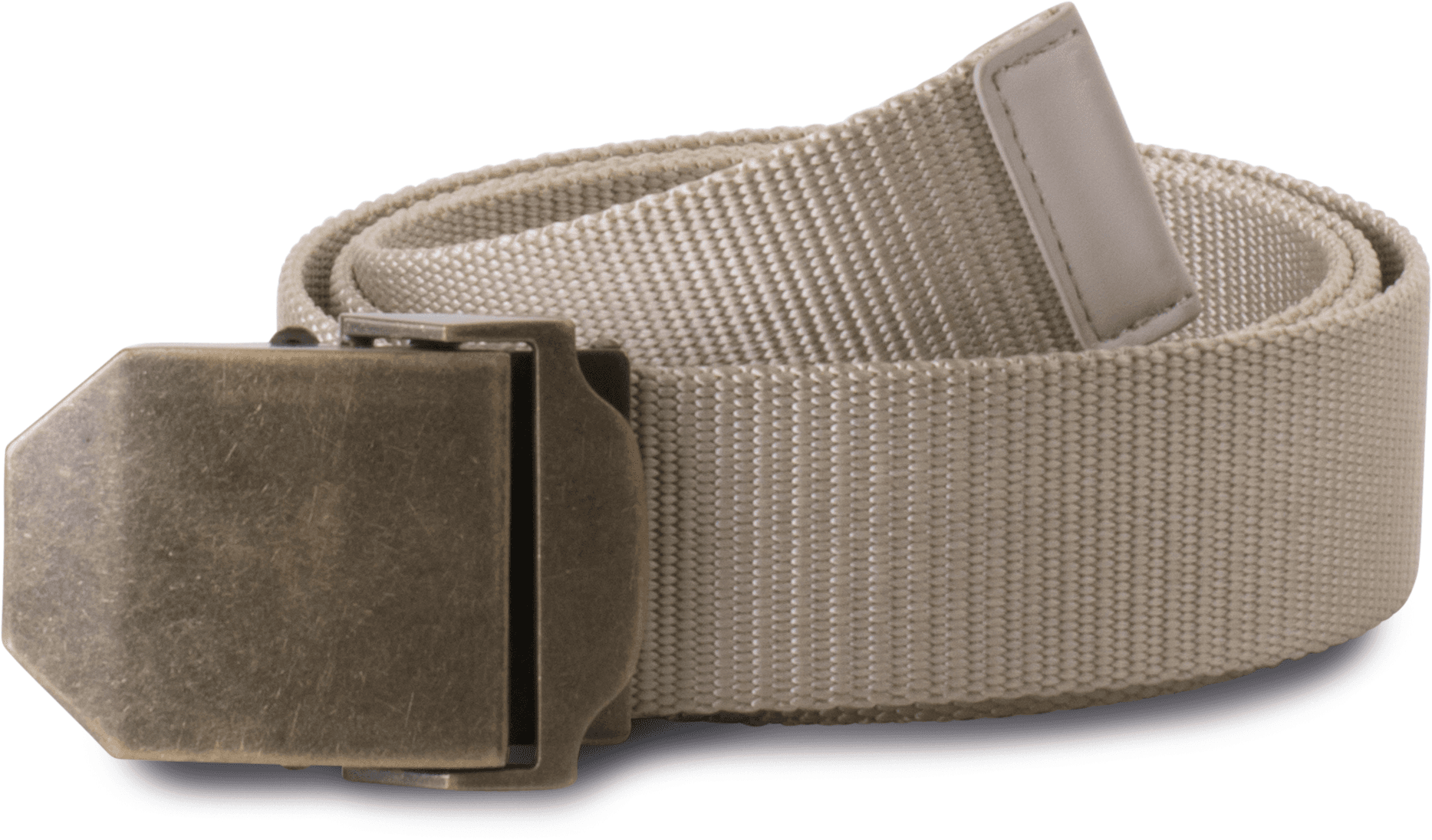Ceinture à boucle en métal — coloris Beige / Old Brass (Beige)
