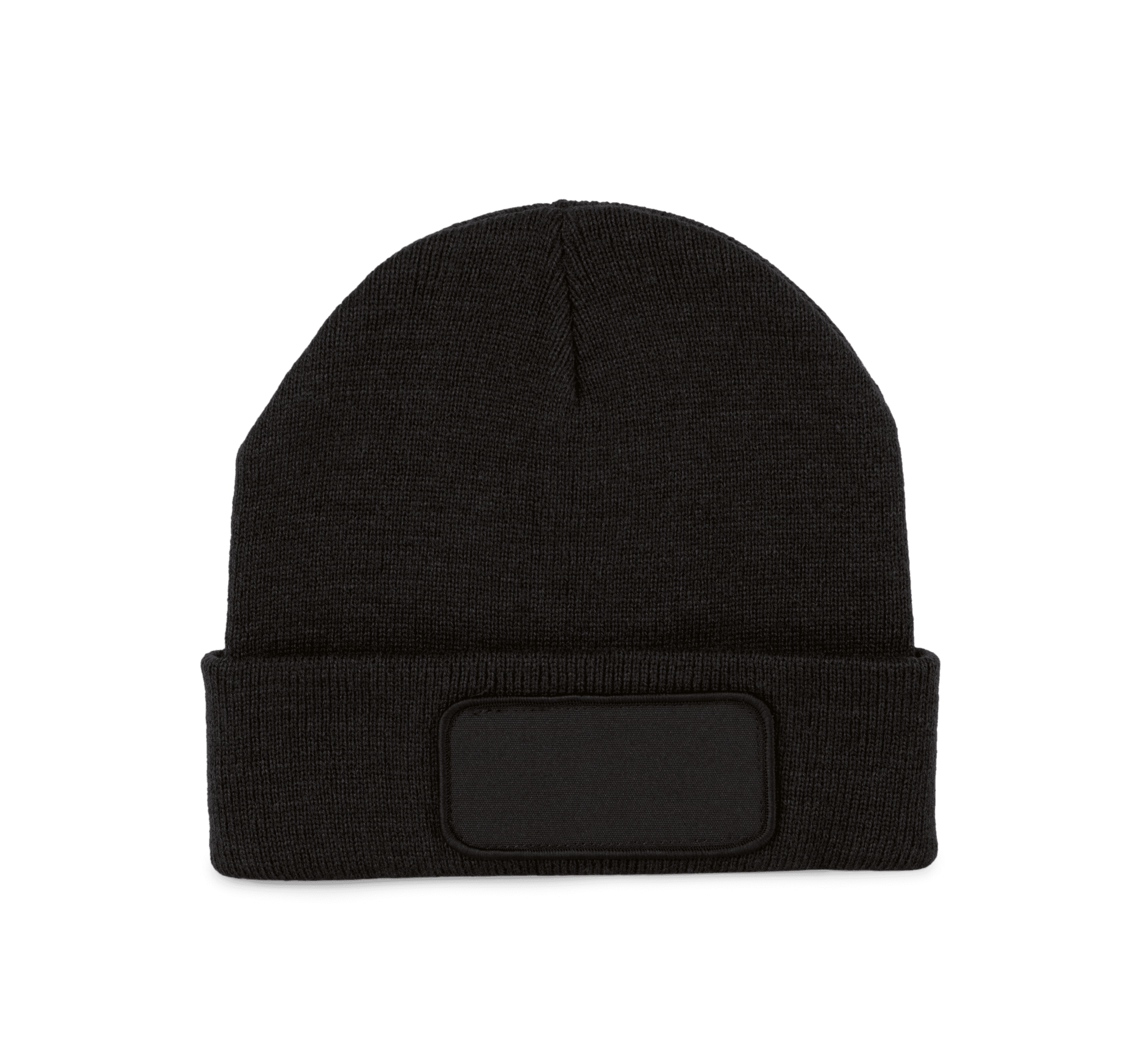 Bonnet recyclé avec patch — coloris Black (Noir)