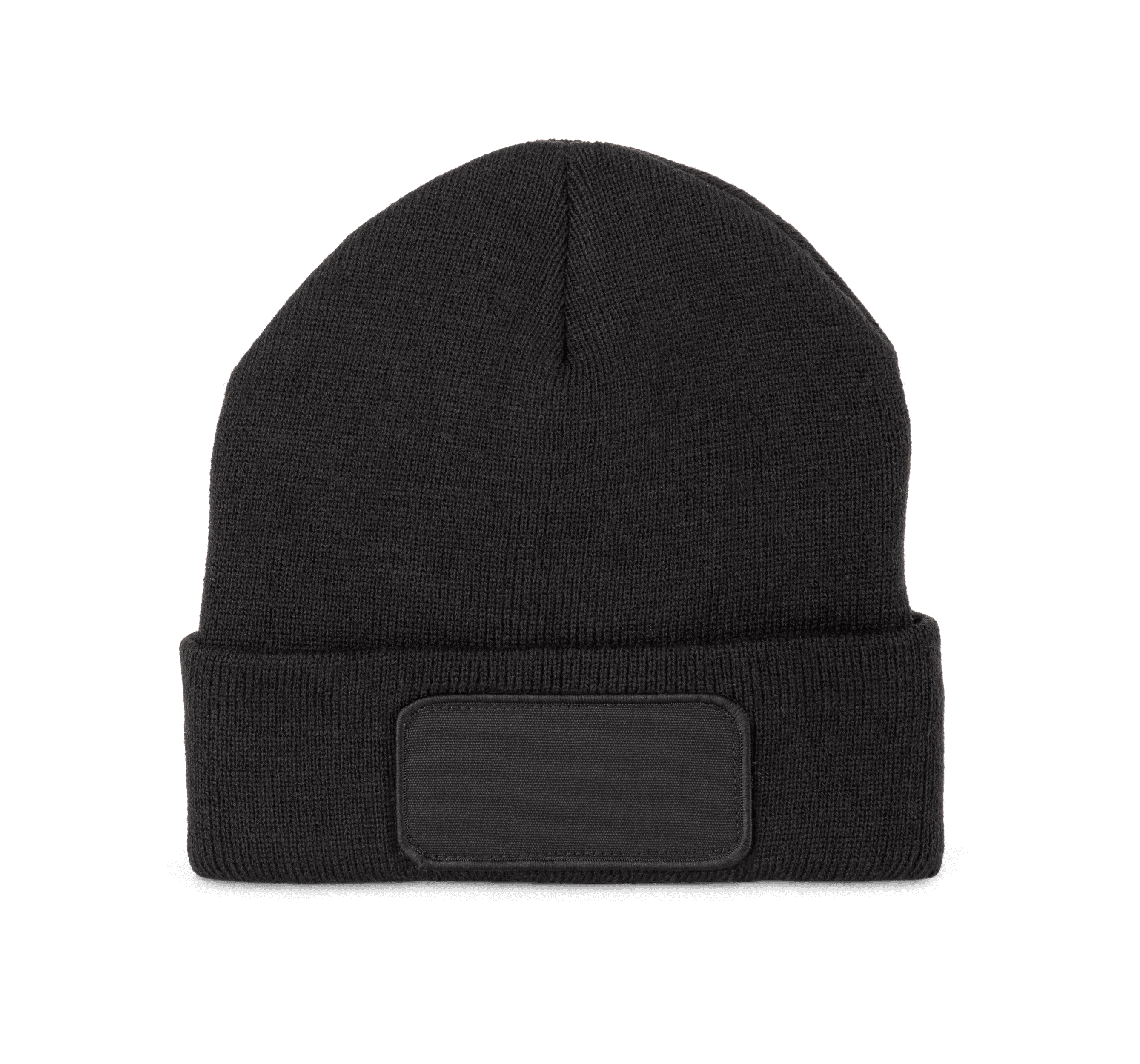 Bonnet avec patch et doublure Thinsulate™ — coloris Black (Noir)