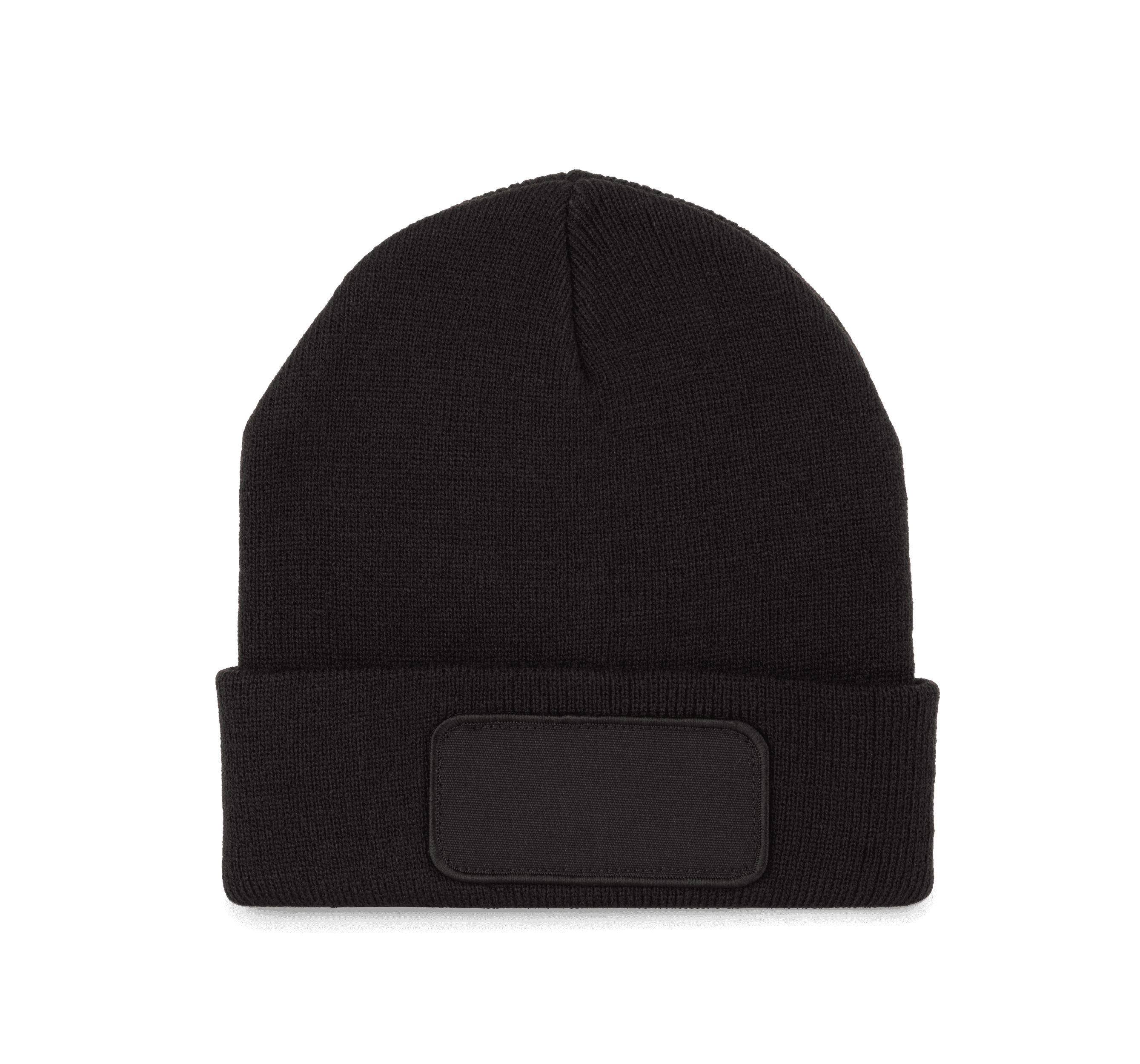 Bonnet avec patch — coloris Black (Noir)