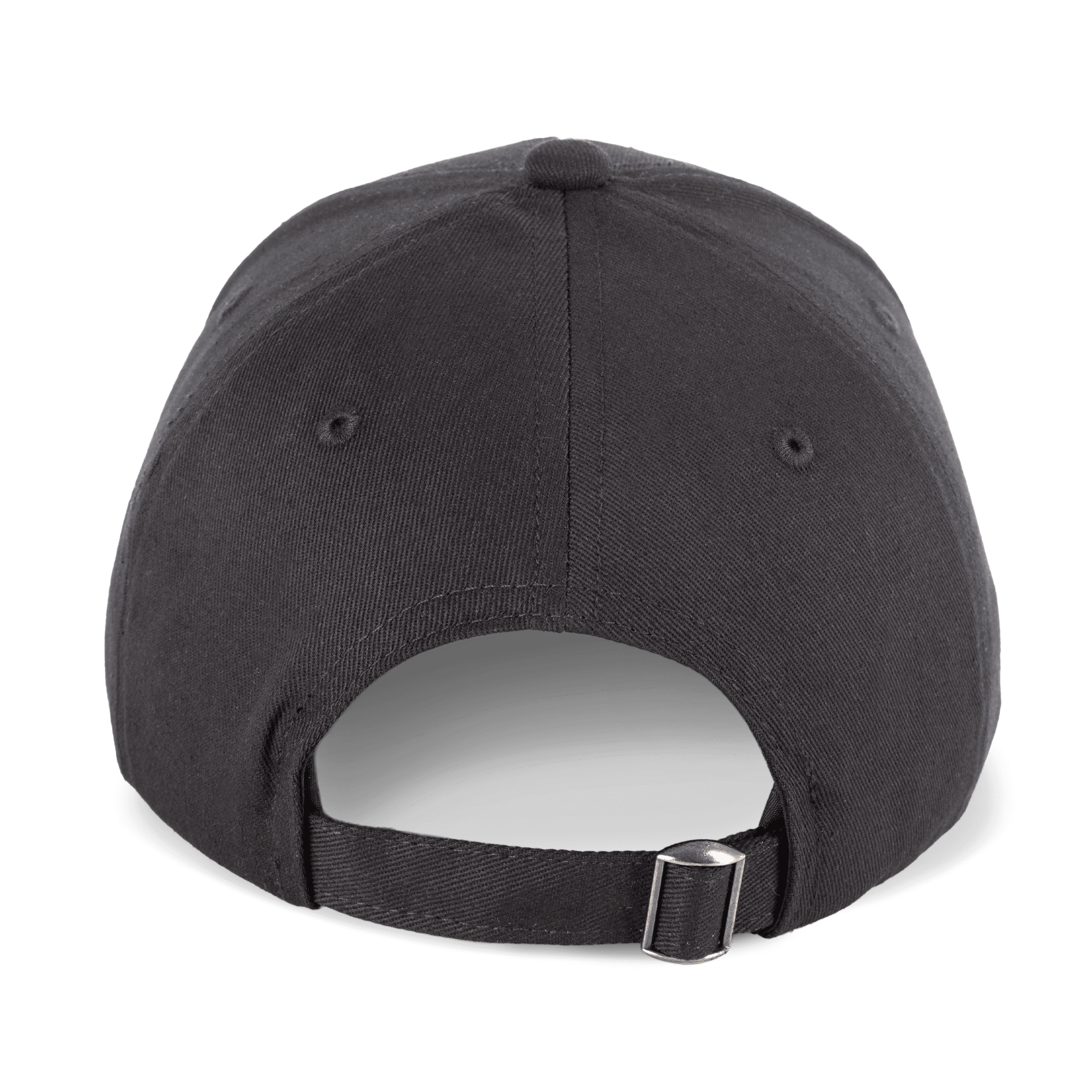 Casquette 6 panneaux en coton recyclé — coloris Black Night (Noir)