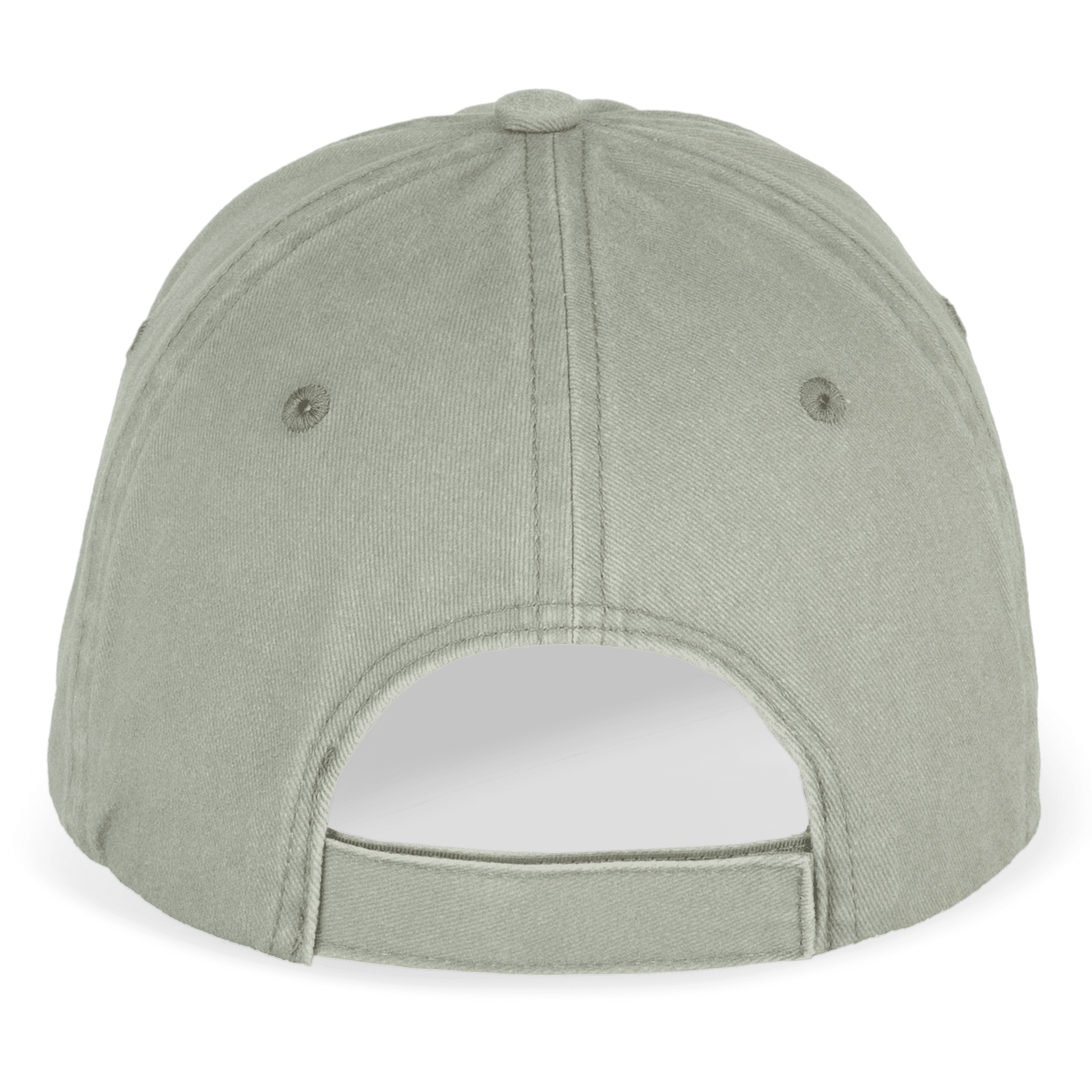 Casquette écoresponsable délavée unisexe — coloris Washed Almond Green (Vert)