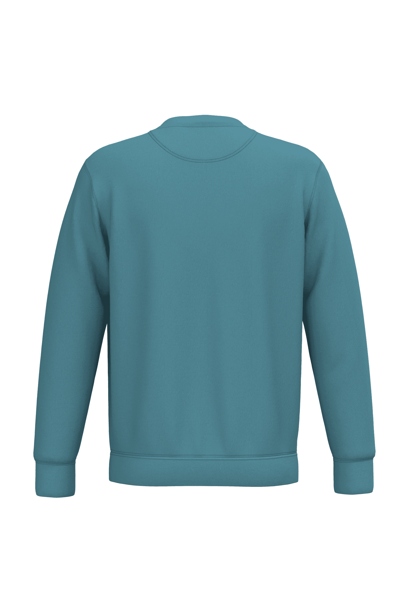 Sweat-shirt écoresponsable à col rond unisexe — coloris Adriatic Blue (Bleu)