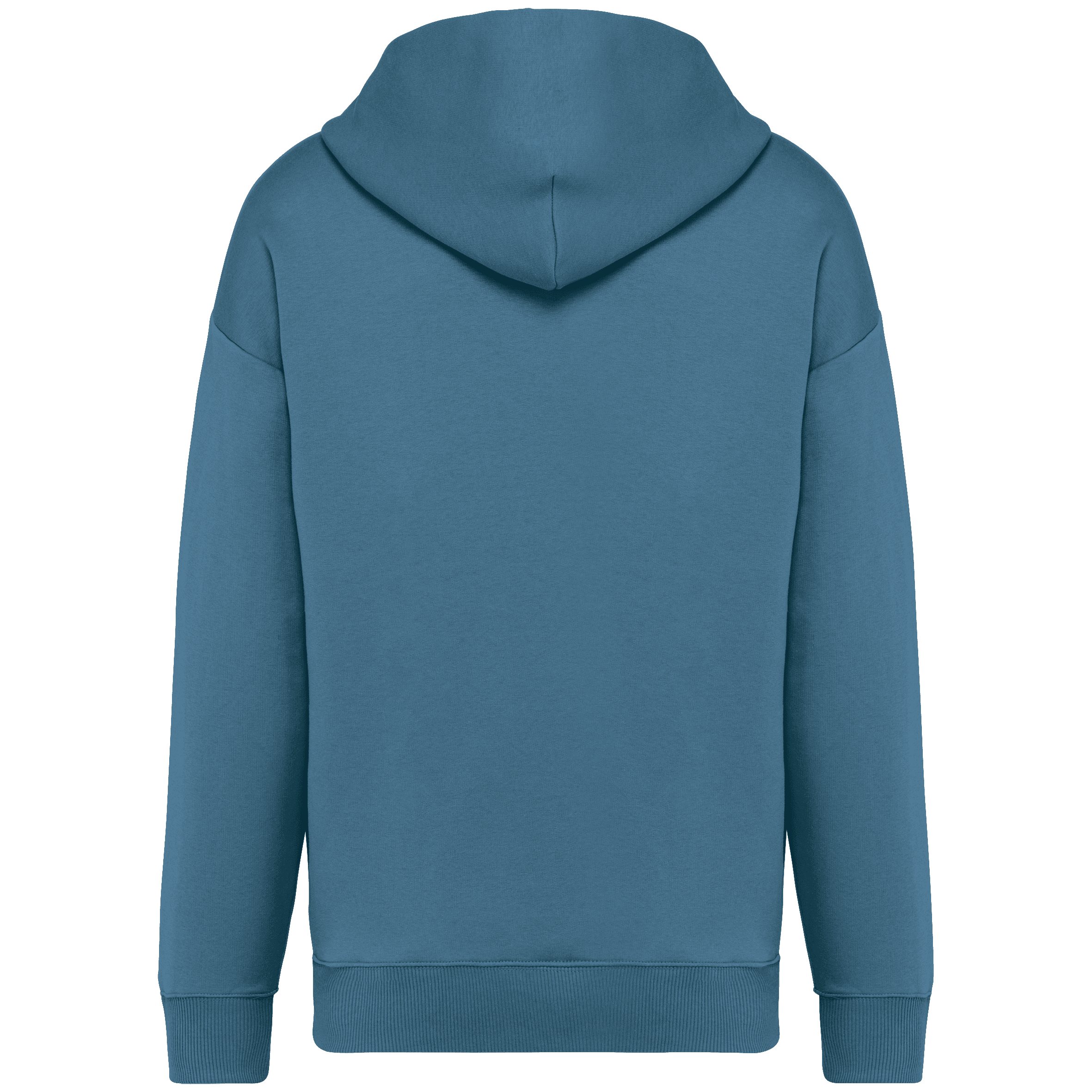 Sweat-shirt écoresponsable à capuche oversize unisexe — coloris Adriatic Blue (Bleu)