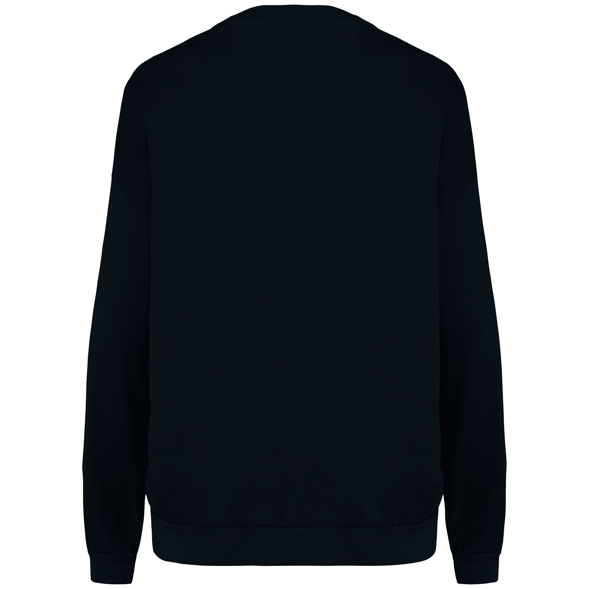 Sweat-shirt écoresponsable oversize French Terry unisexe — coloris Washed black (Noir)