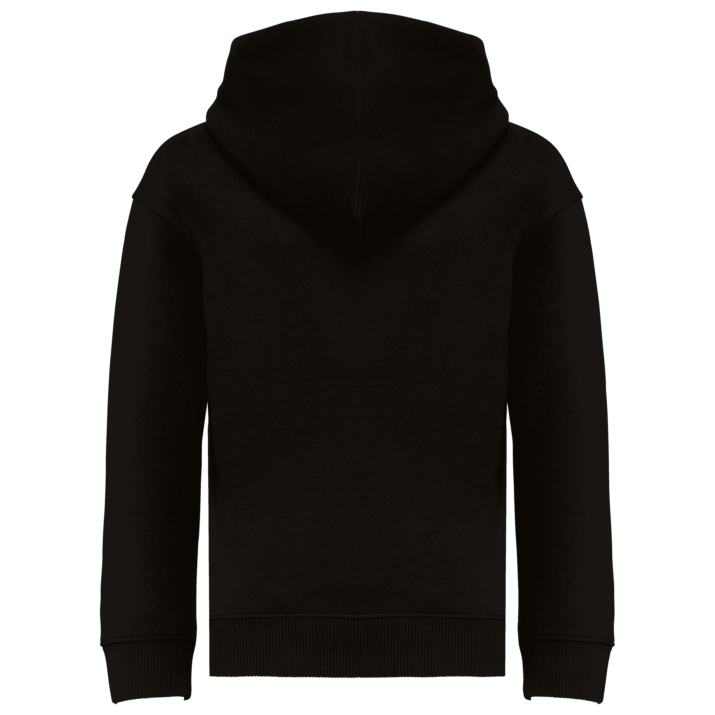 Sweat-shirt écoresponsable à capuche oversize enfant — coloris Black (Noir)
