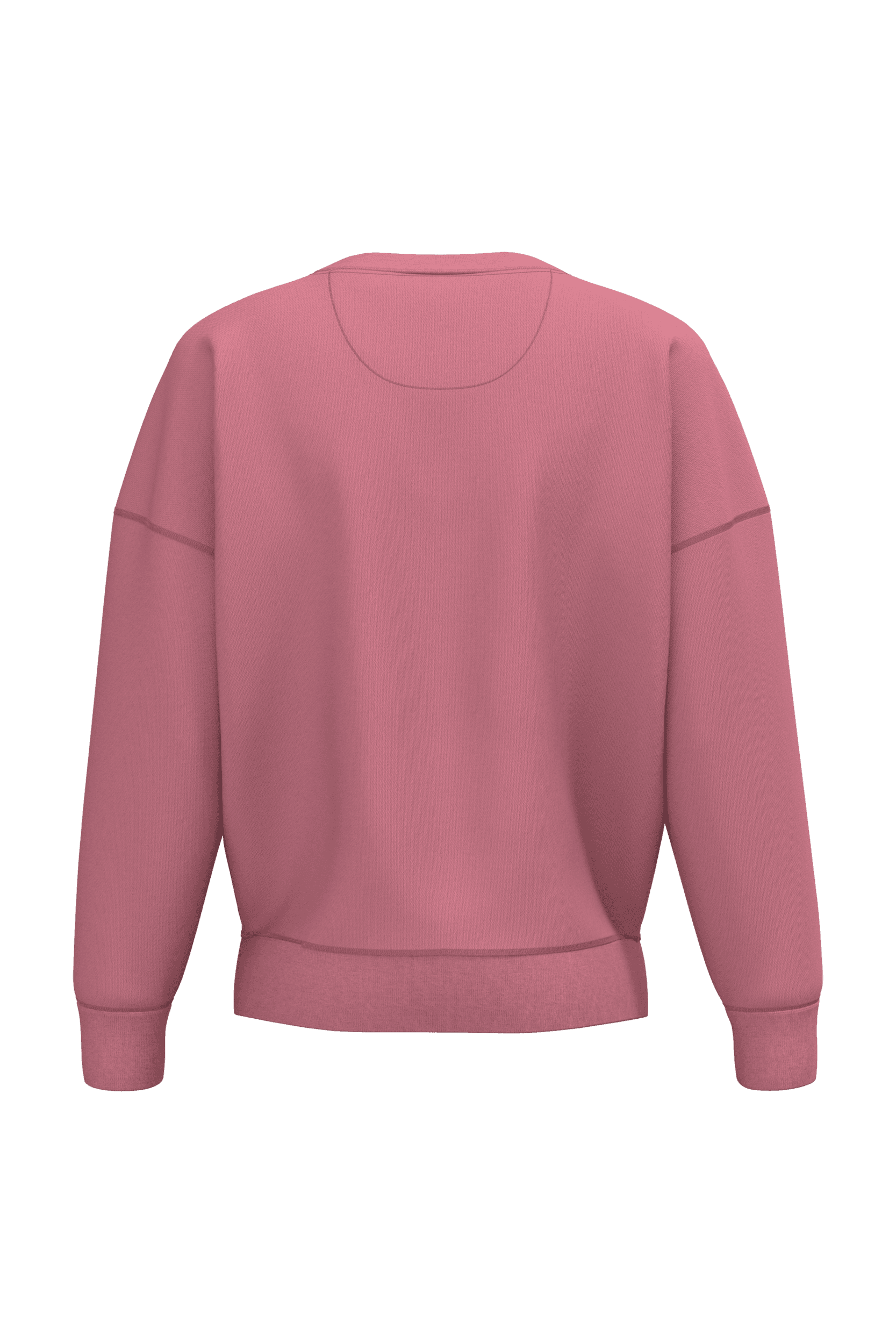 Sweat-shirt écoresponsable à col rond à épaules tombantes femme — coloris Antique Rose (Rose)