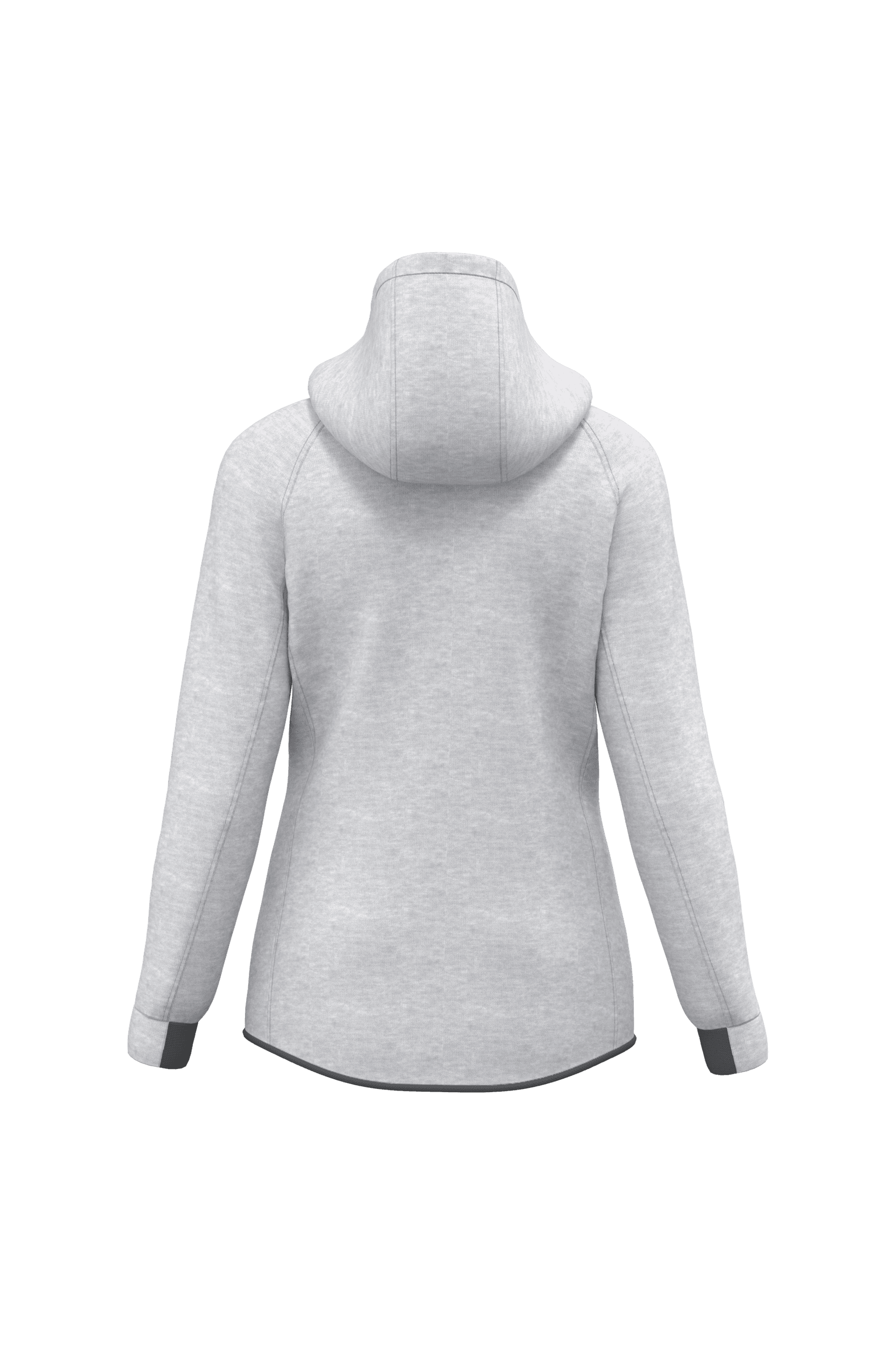 Veste à capuche performance femme — coloris Ash Heather (Gris)
