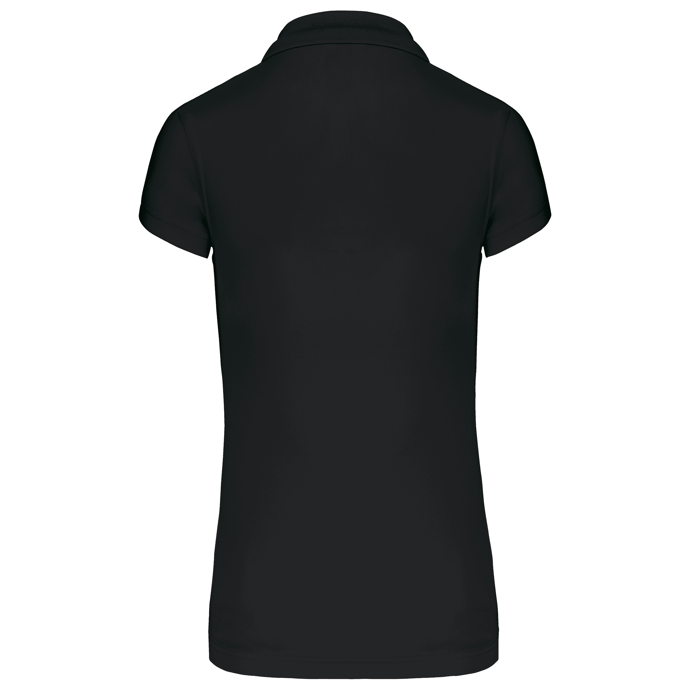 Polo manches courtes femme — coloris Black (Noir)