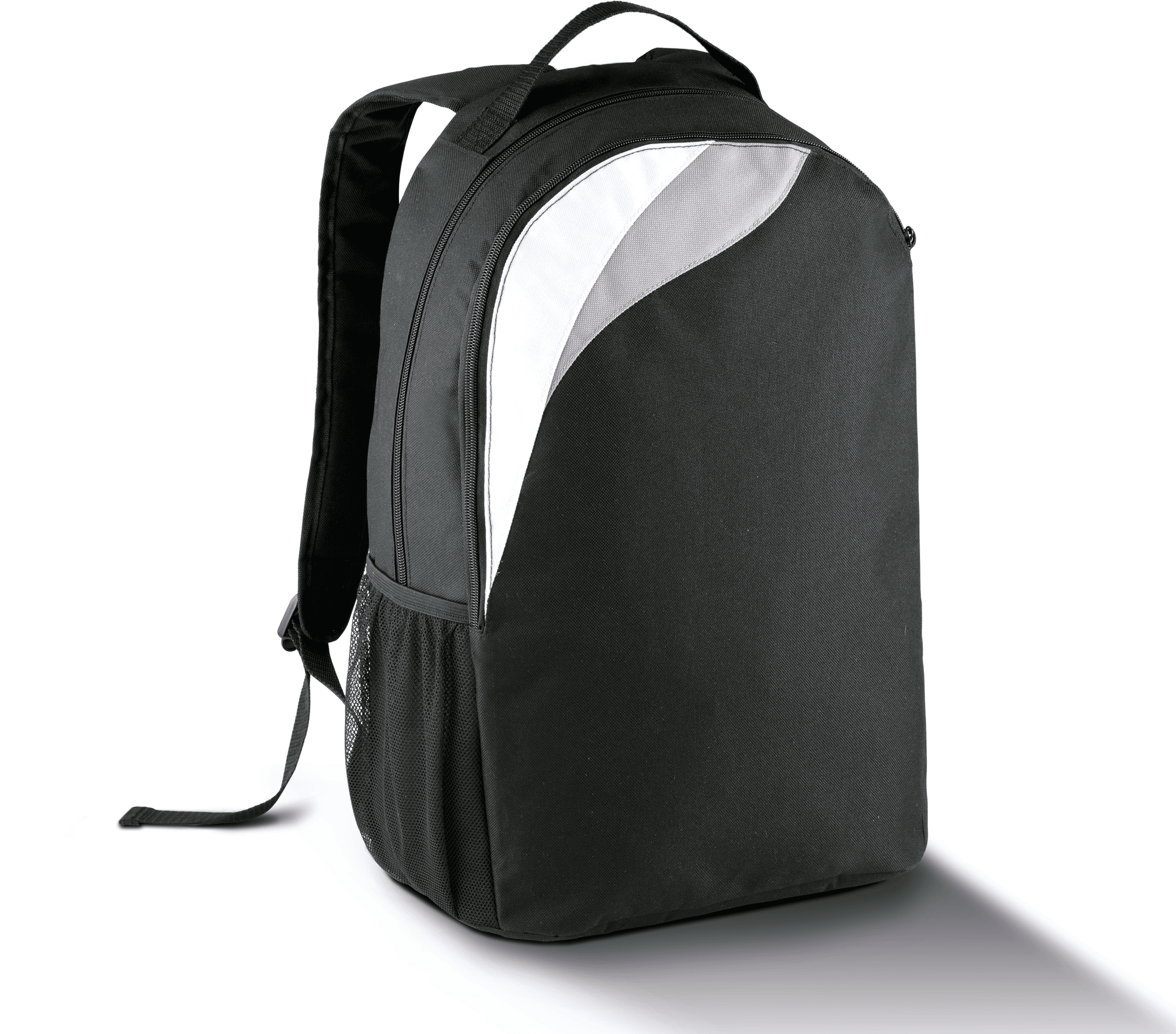 Sac à dos multisports - 16L — coloris Black / White / Light Grey (Noir)