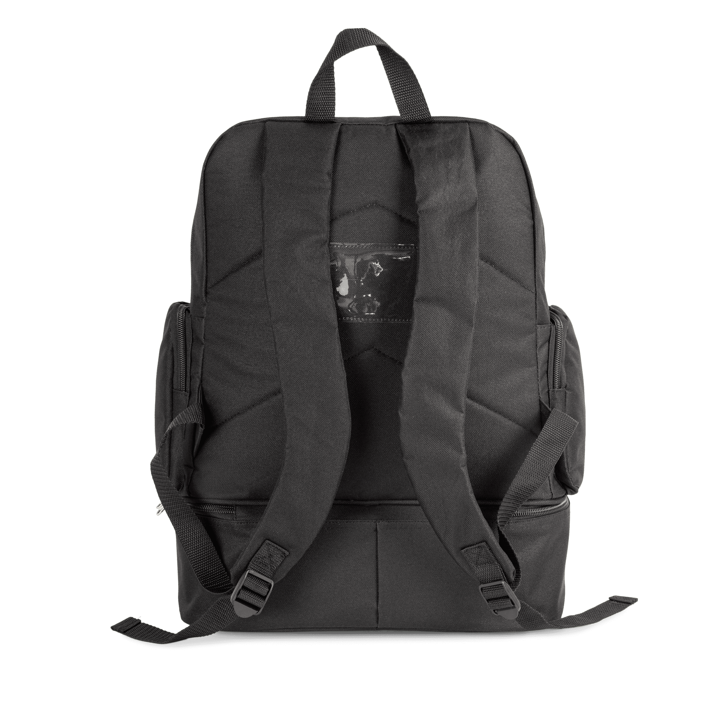 Sac à dos multisports fond rigide - 39L — coloris Black / White / Light Grey (Noir)