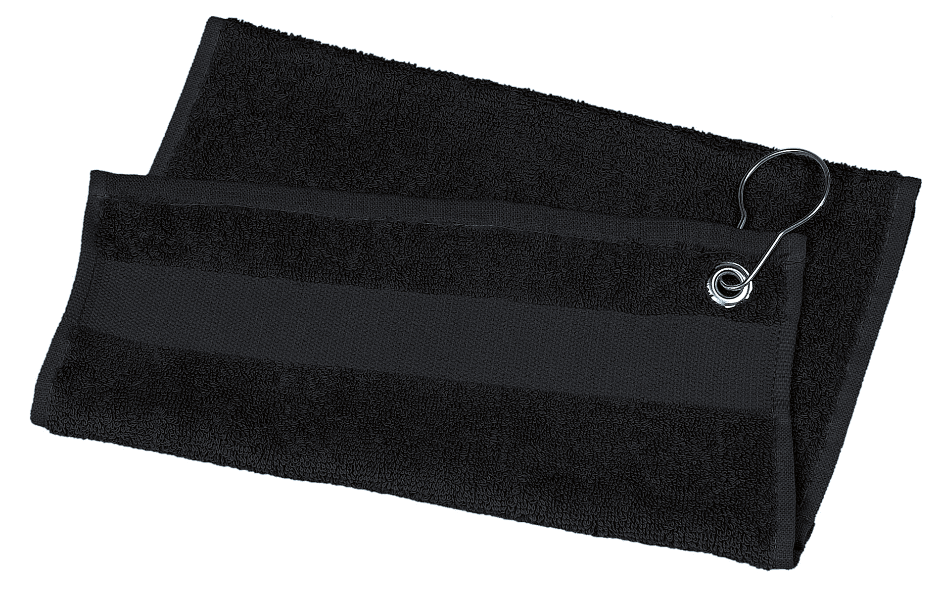 Serviette de golf - 50 x 30 cm — coloris Black (Noir)