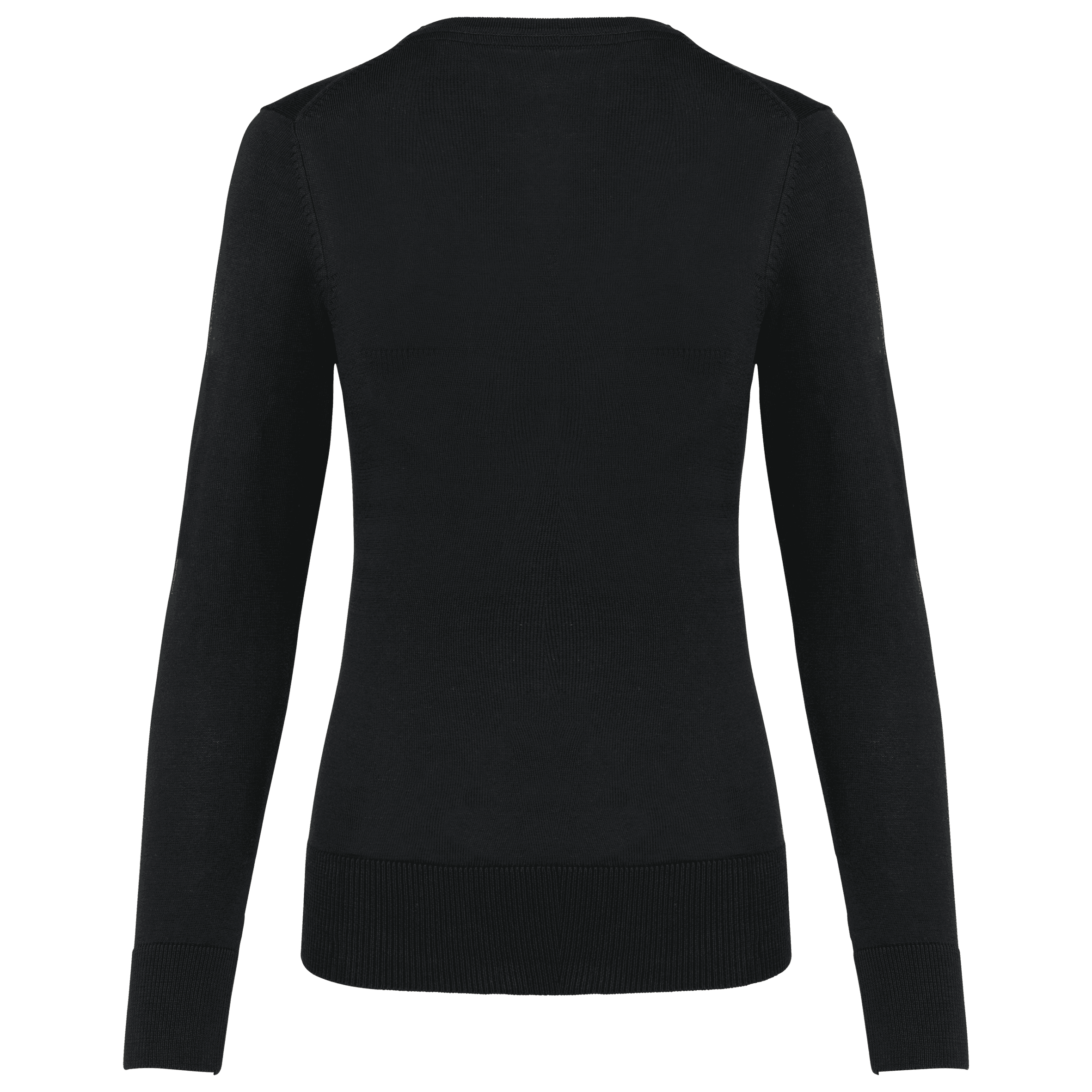Pull Supima® col rond femme — coloris Black (Noir)