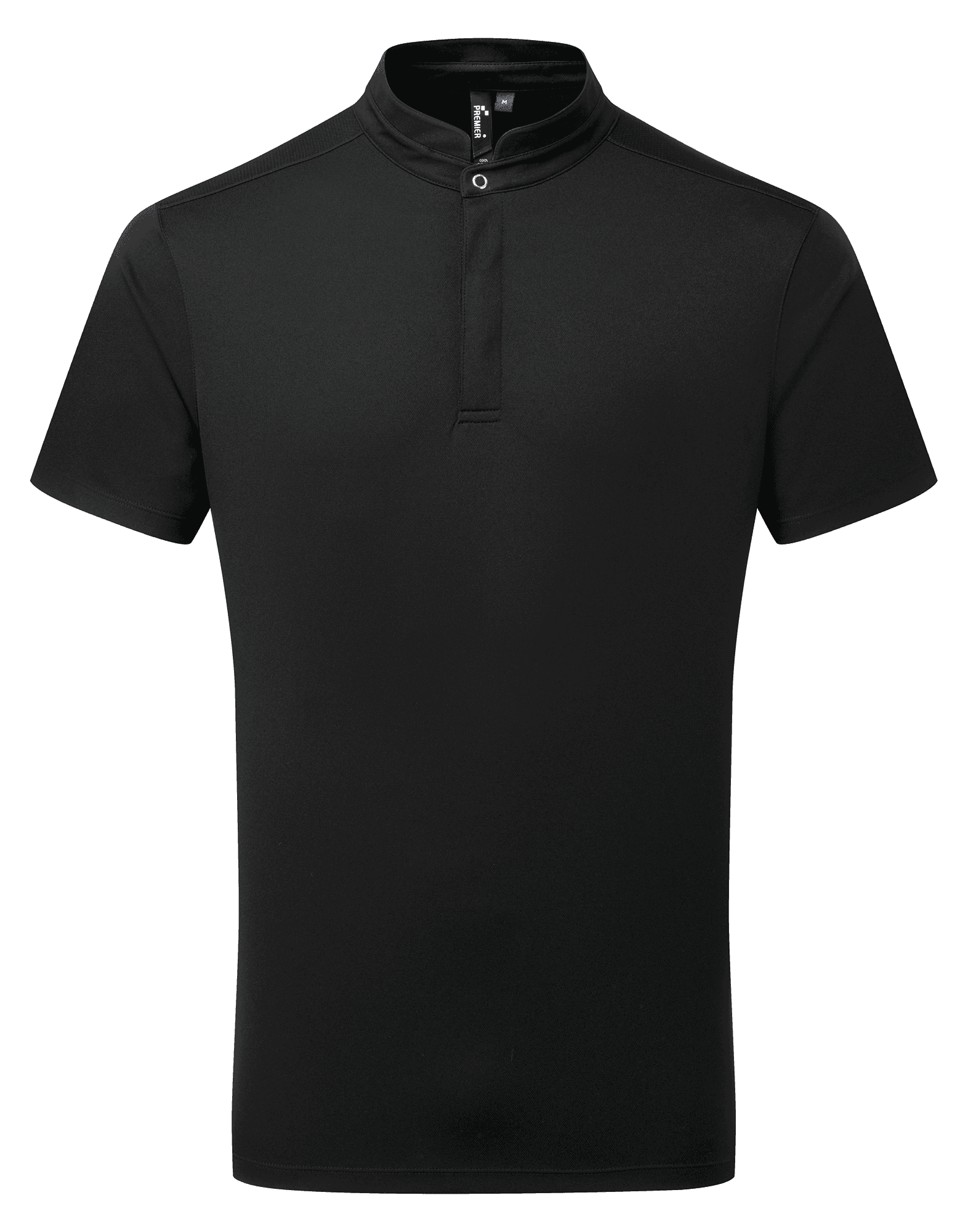 Polo de cuisinier Coolchecker Essential à manches courtes — coloris Black (Noir)