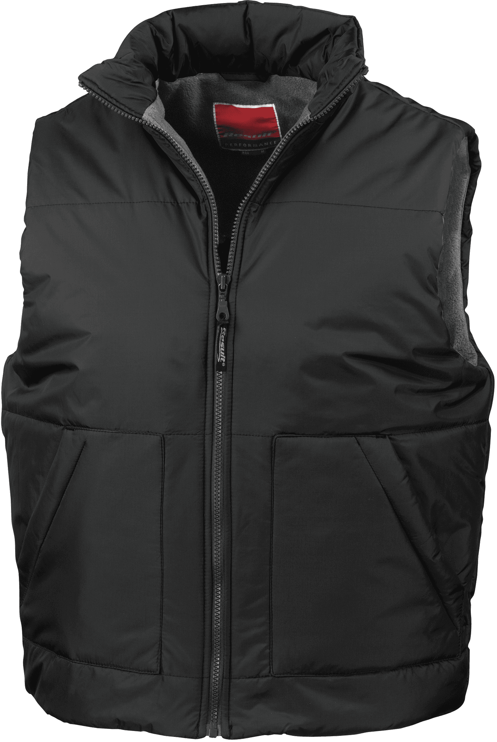 Bodywarmer doublé polaire — coloris Black (Noir)