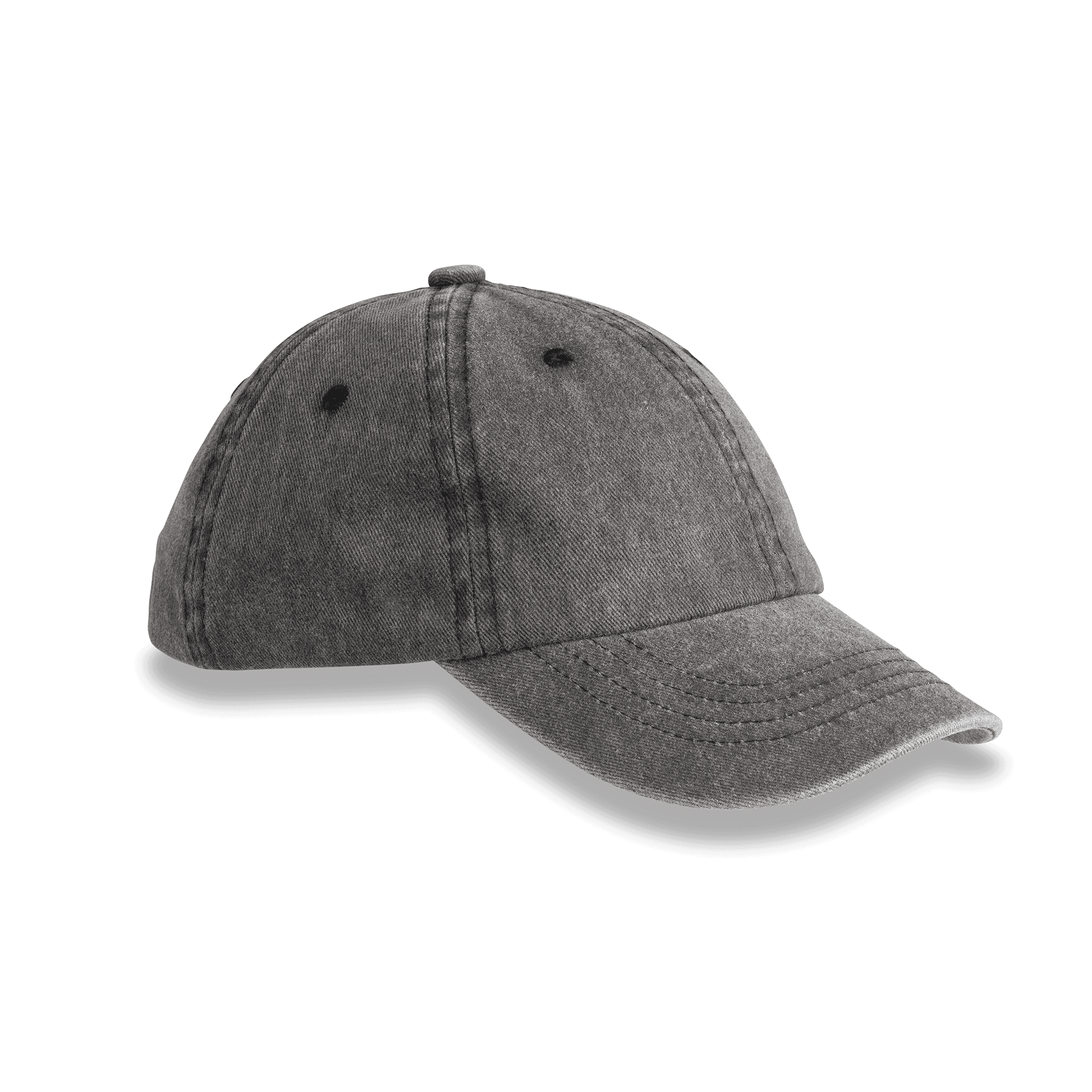 Casquette vintage pur coton enfant — coloris Vintage Black (Noir)