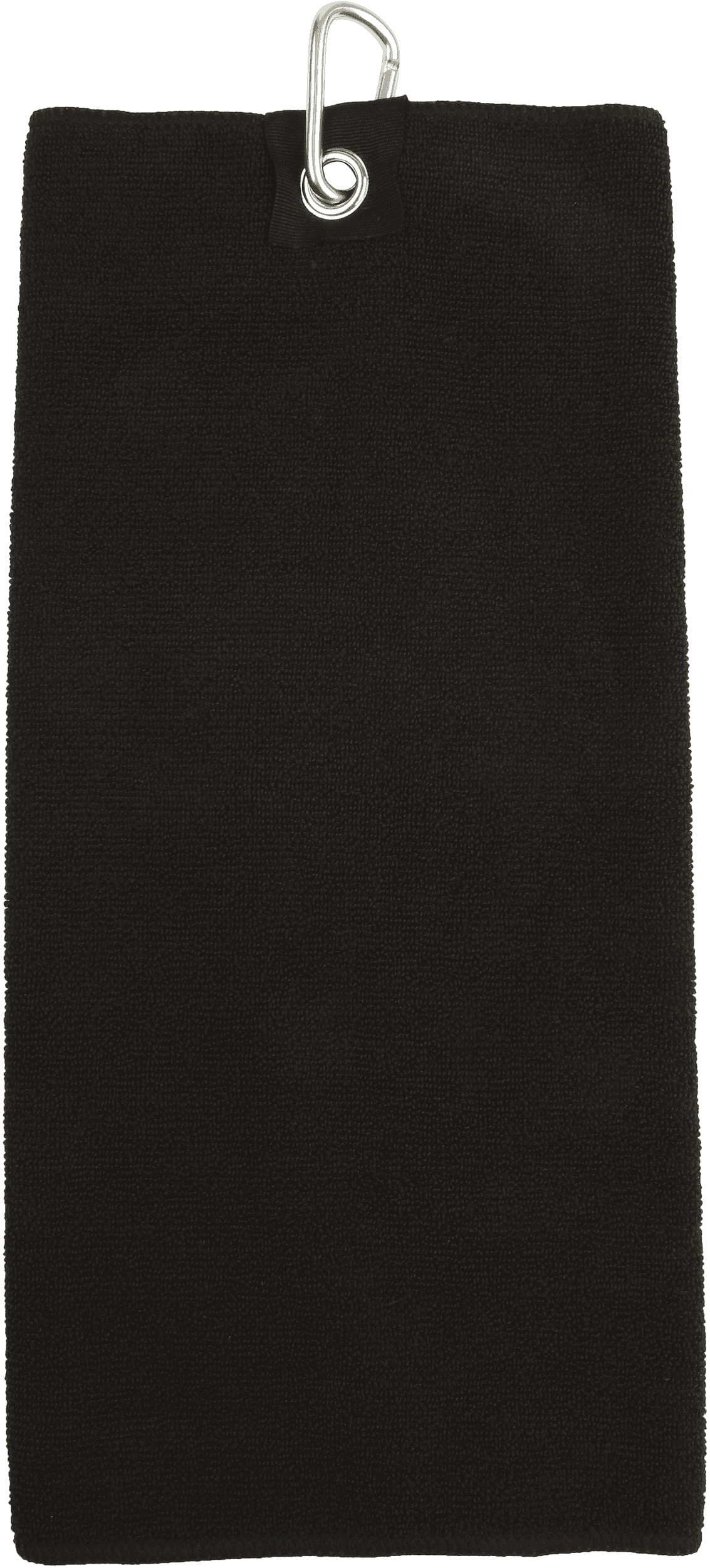 Serviette de golf en microfibre — coloris Black (Noir)