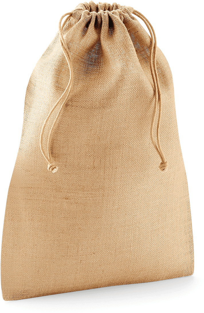 Sac à cordelette en jute — coloris Natural (Beige)