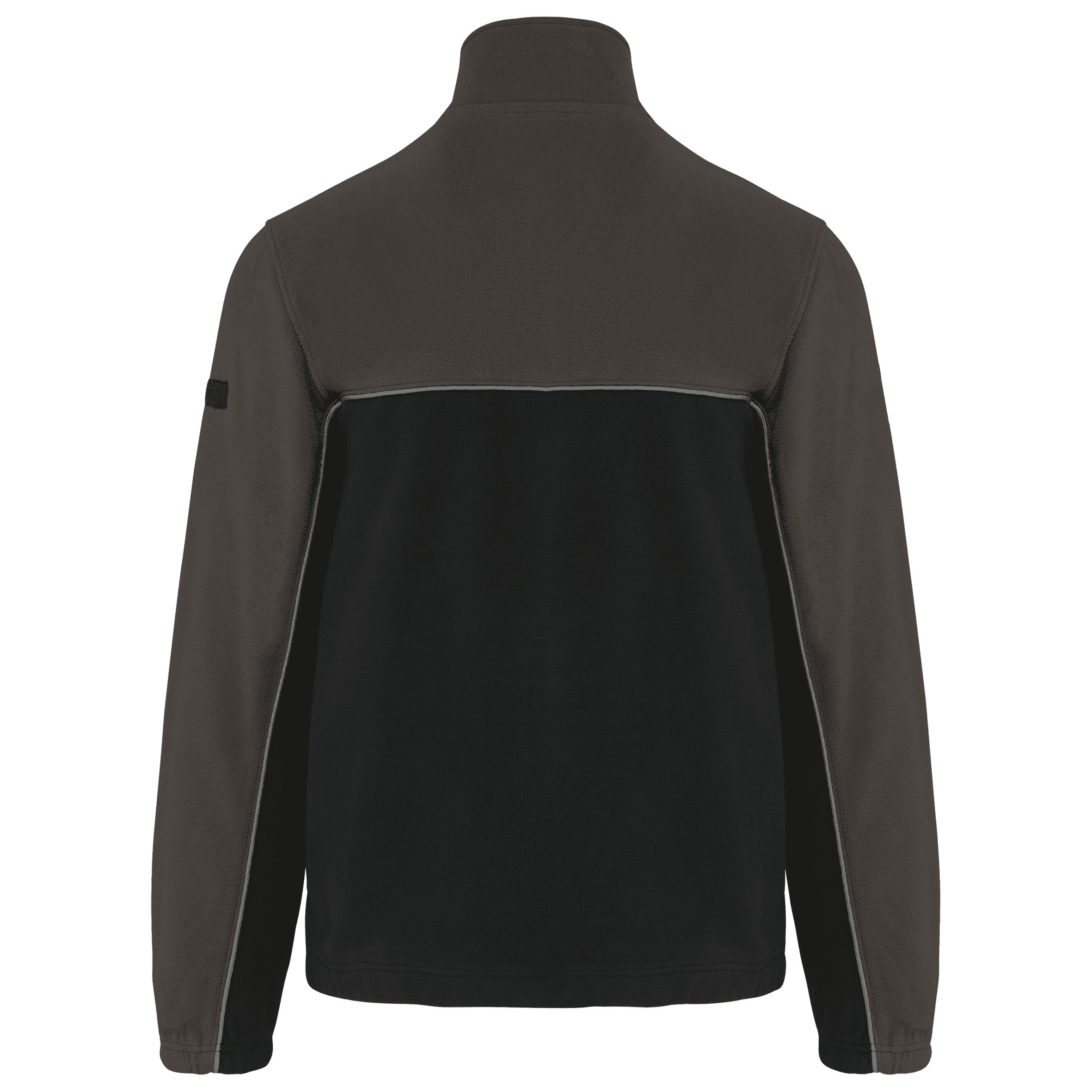 Veste micropolaire bicolore écoresponsable unisexe — coloris Black / Dark Grey (Gris)